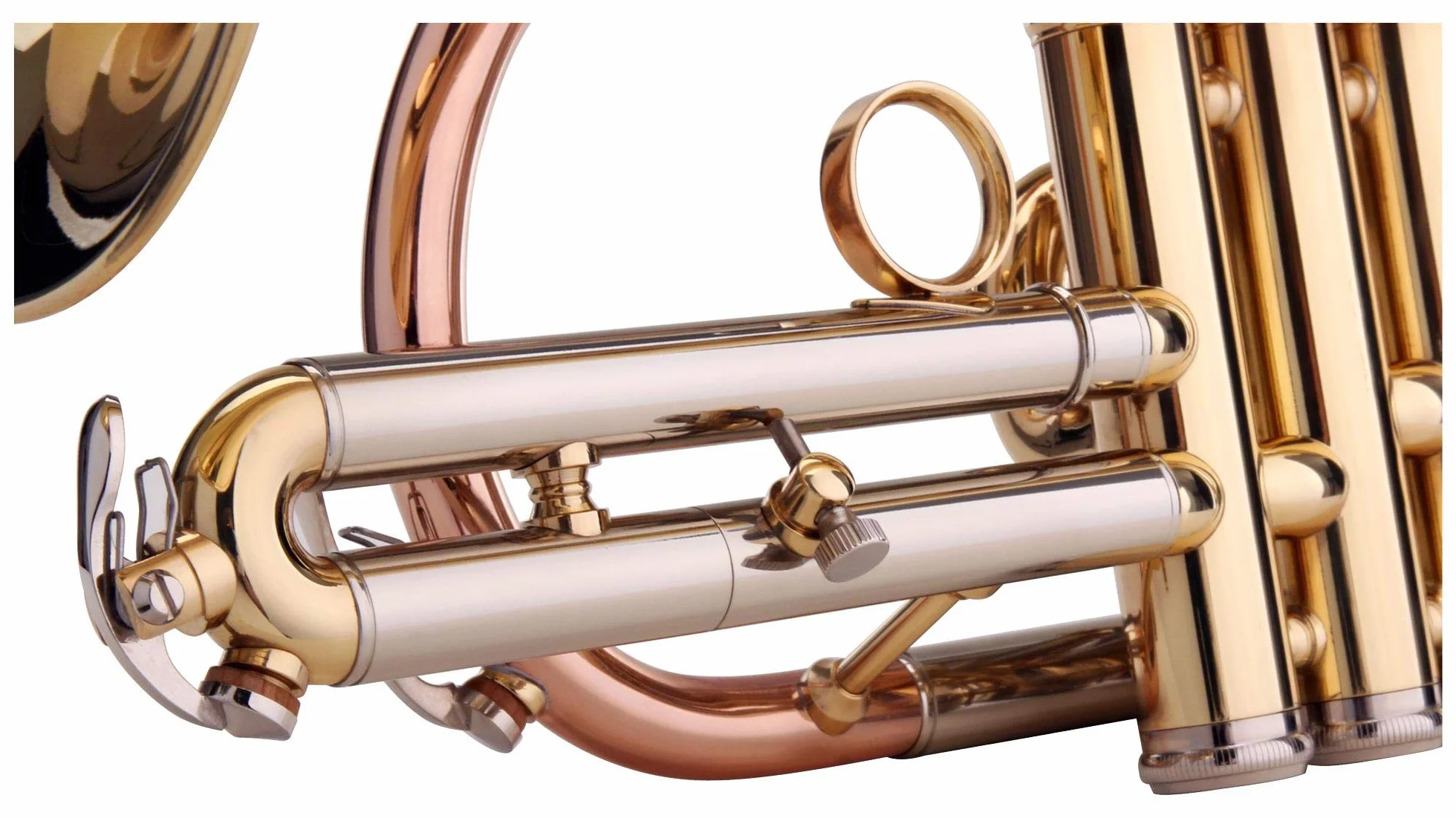 Classic Cantabile CR-400L Bb-Kornett (Messing, Ventile Edelstahl, Stimmzug Neusilber, im Koffer, Mundstück) gold