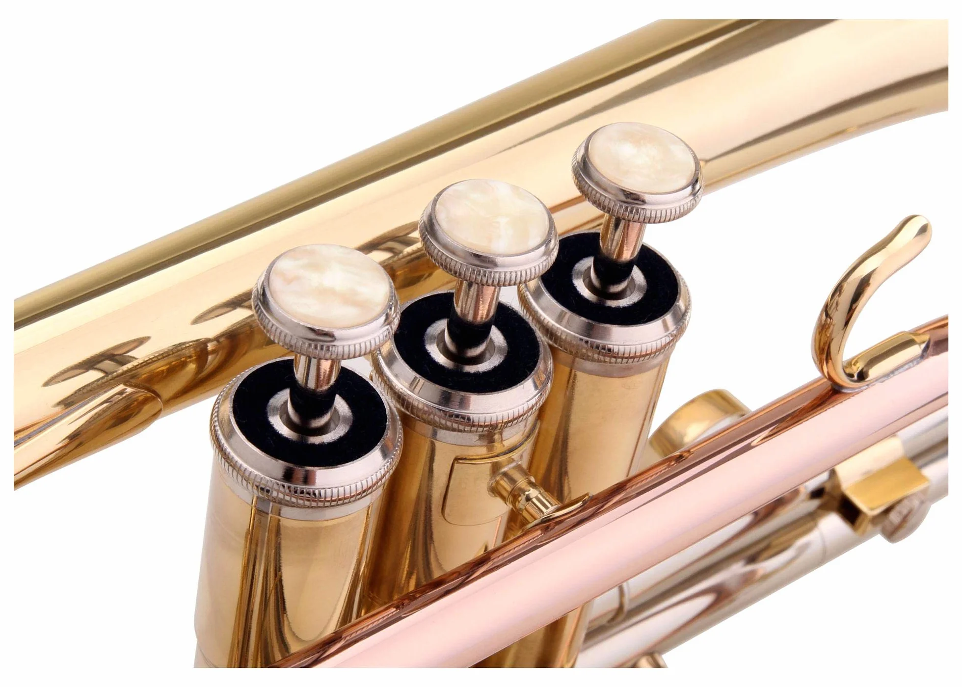 Classic Cantabile CR-400L Bb-Kornett (Messing, Ventile Edelstahl, Stimmzug Neusilber, im Koffer, Mundstück) gold