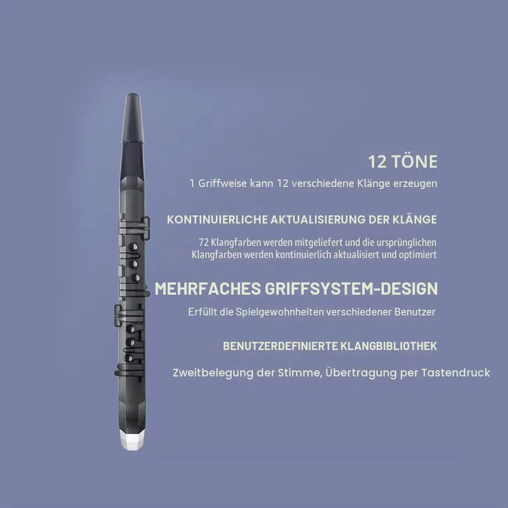Coolmusic Mini-Saxophon-Instrument, digitales Saxophon-Blasinstrument mit 3 Blasempfindlichkeiten, Aerophon, digitales Blasinstrument