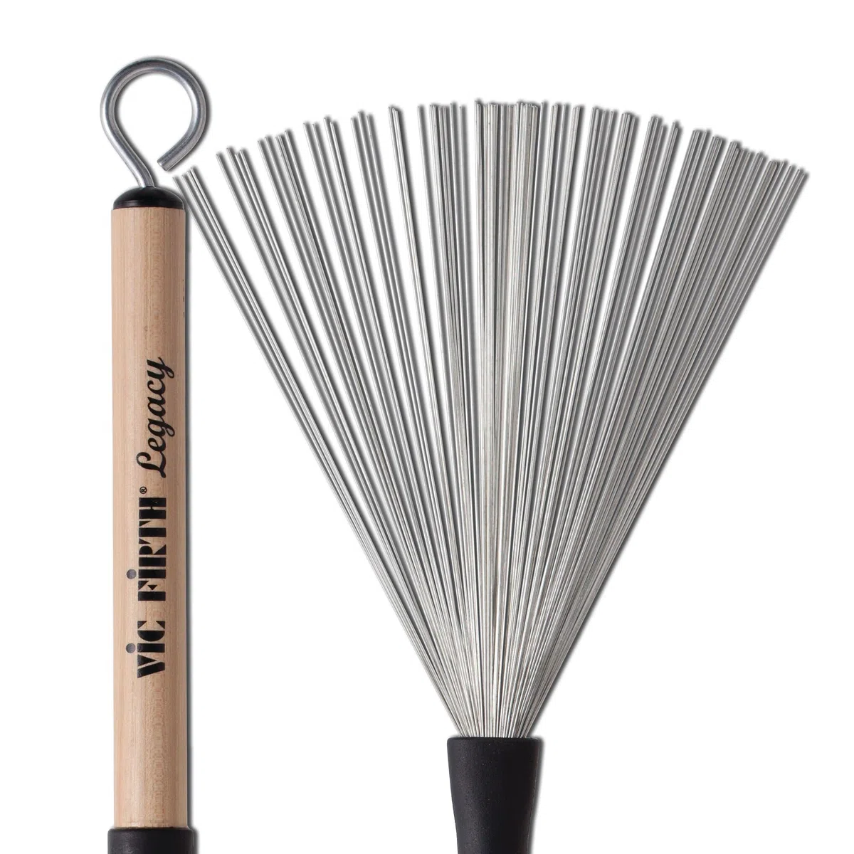 Vic Firth Legacy Wire Brush Retractable Wood Handle