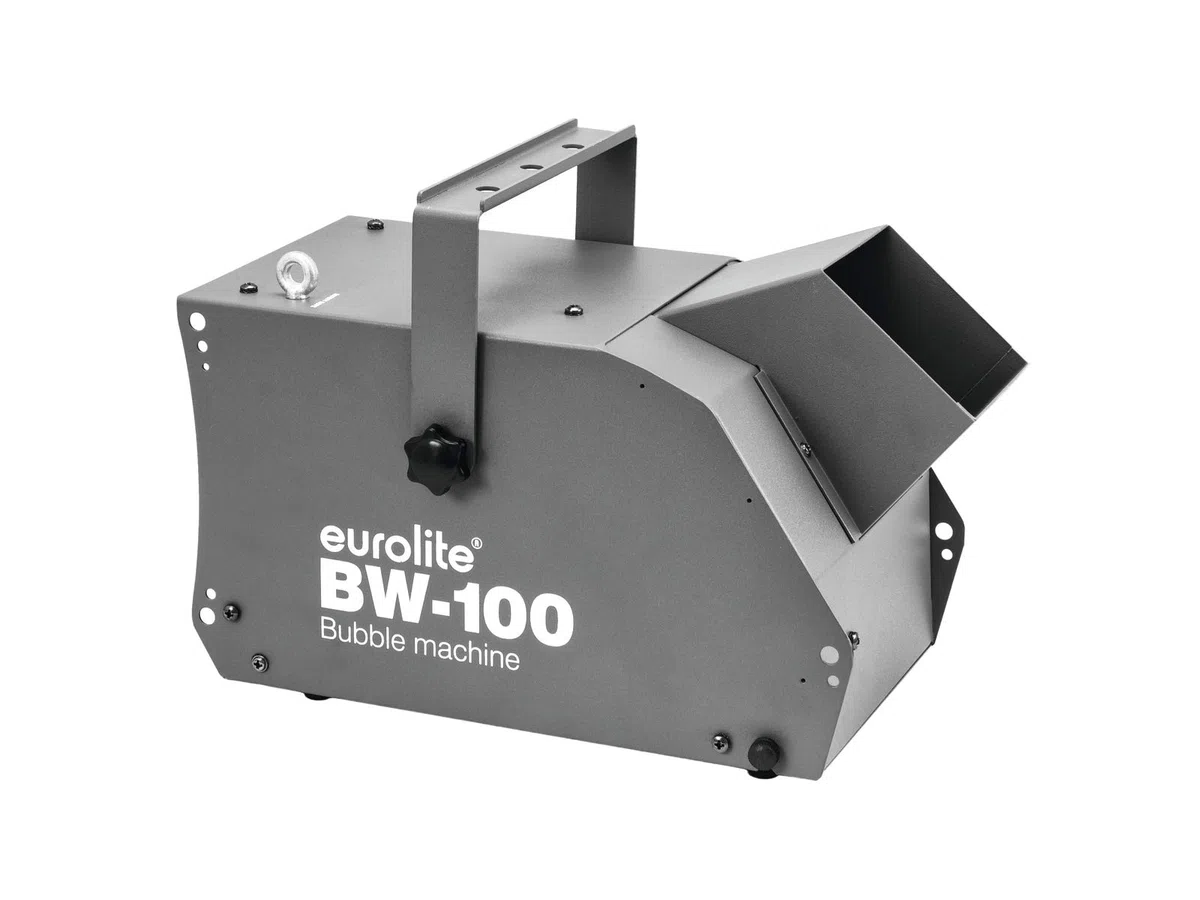 EUROLITE Set BW-100 Seifenblasenmaschine + Seifenblasenfluid 1l | Kompakte, leistungsstarke Seifenblasenmaschine mit Funkfernbedienung inklusive 1l Seifenblasenfluid