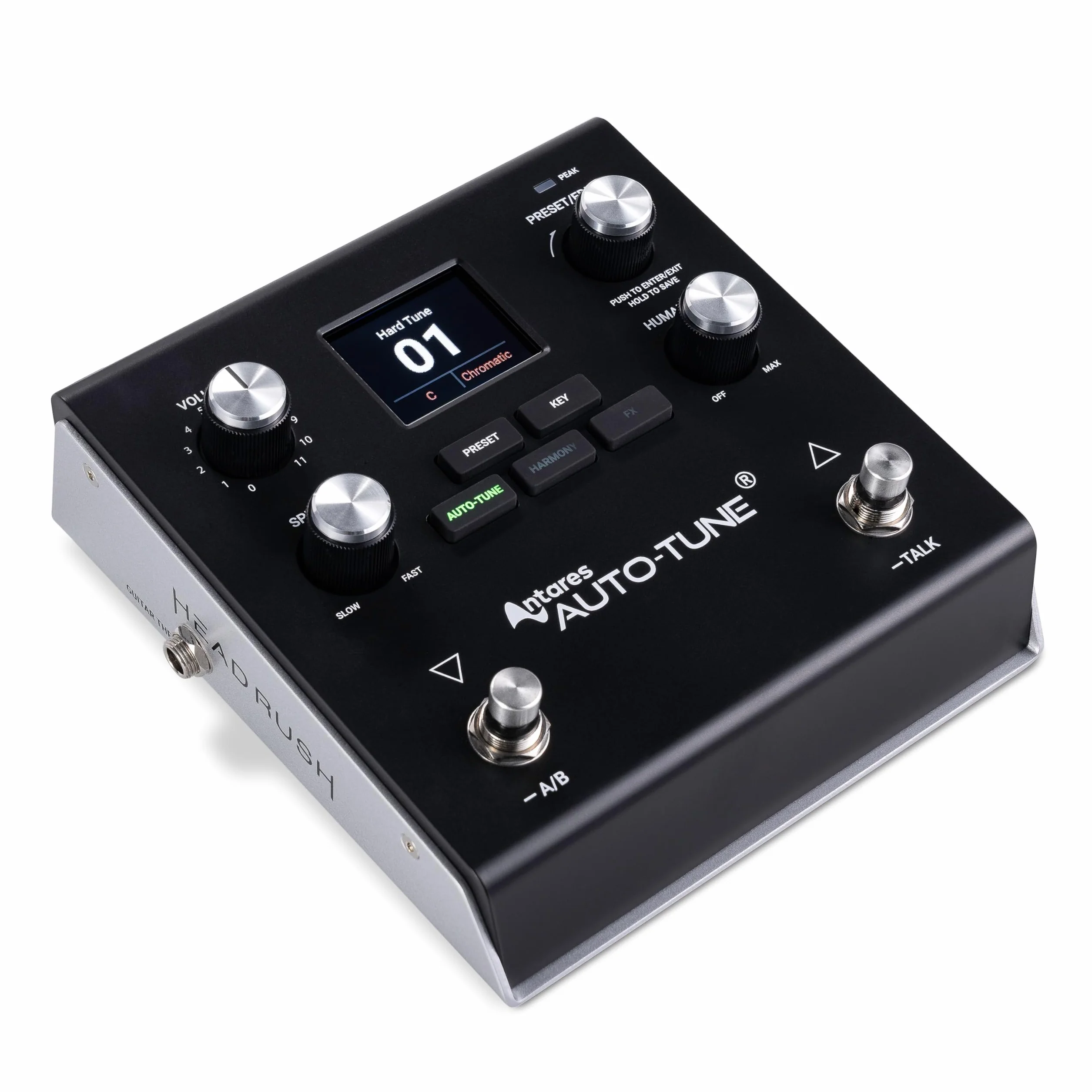 HeadRush VX5 Vocal Effekt Pedal mit Antares AutoTune, Pitch-Korrektur in Echtzeit, Vocal Harmony, Gitarren- und Mikrofoneingang und Audio Interface