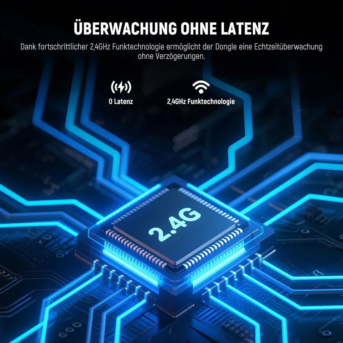 NEEWER EB01 2,4GHz Funkdongle OWS Echtzeit Überwachung ohne Latenz Kopfhörer mit Geräuschunterdrückung Mono Track 30m 24 Std. Ohrhörer für 3,5mm TRS Monitorbuchse Lavalier Mik/TV/Handy/Laptop/PC