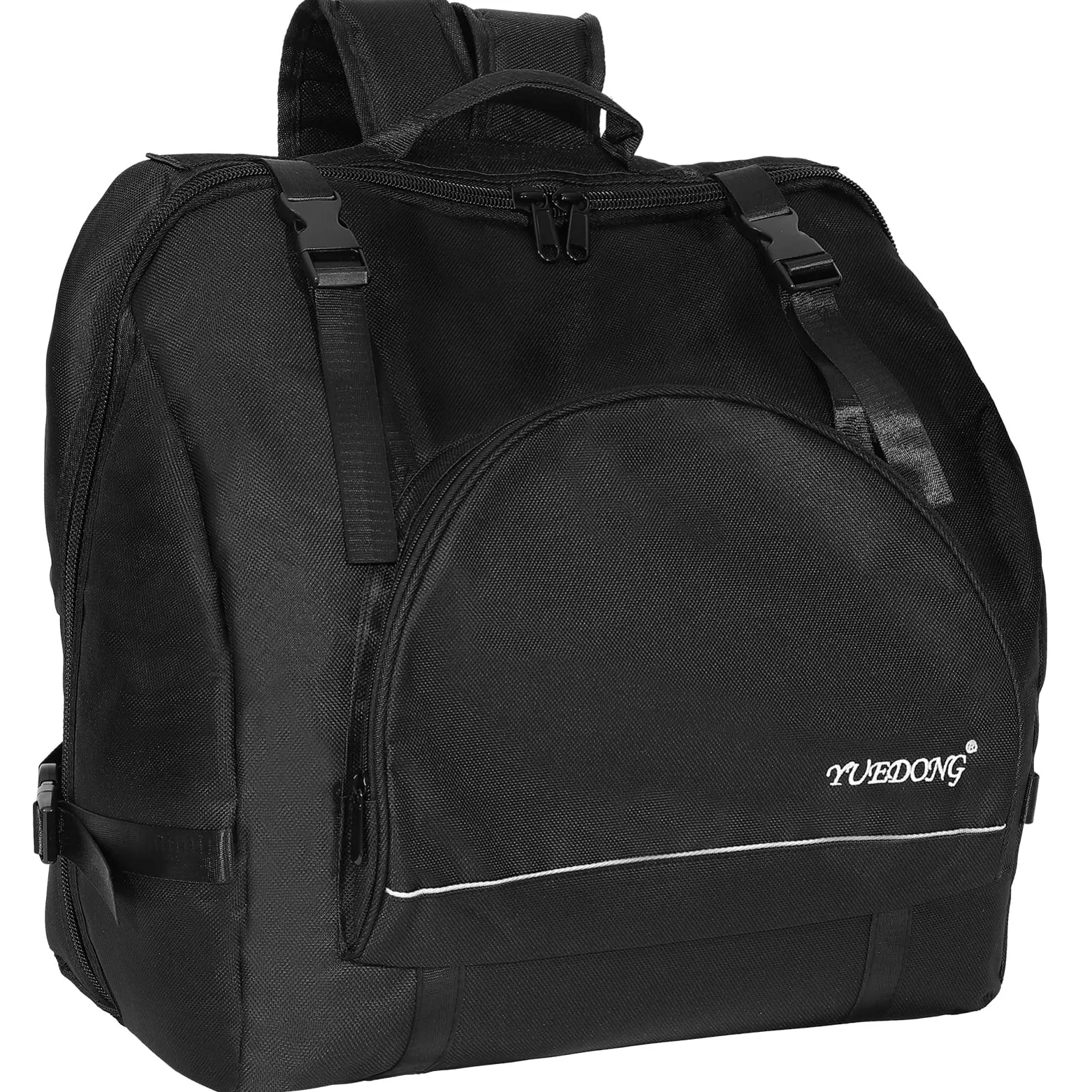Vaguelly Akkordeontasche für 80-96 Bass Akkordeon, Gepolsterte Akkordeon Koffer Gigbag Rucksack mit Schultergurte, Zubehör Tasche, Erwachsene Instrument Tragetasche, schwarz