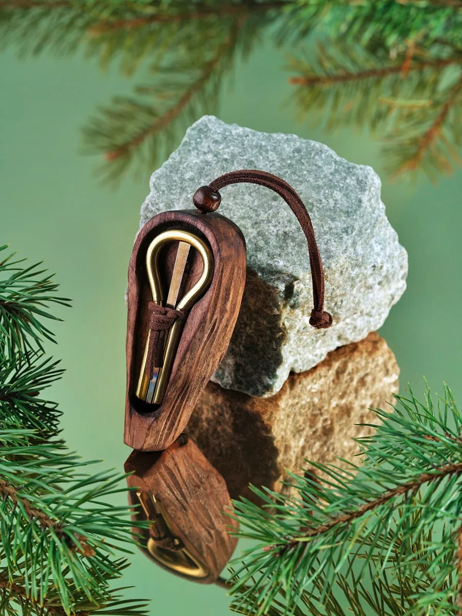 Kiefer-Harfe von P.Potkin - Altay-Maultrommel mit Etui - PP27 - Mund-Musikinstrument - Burkhan Case
