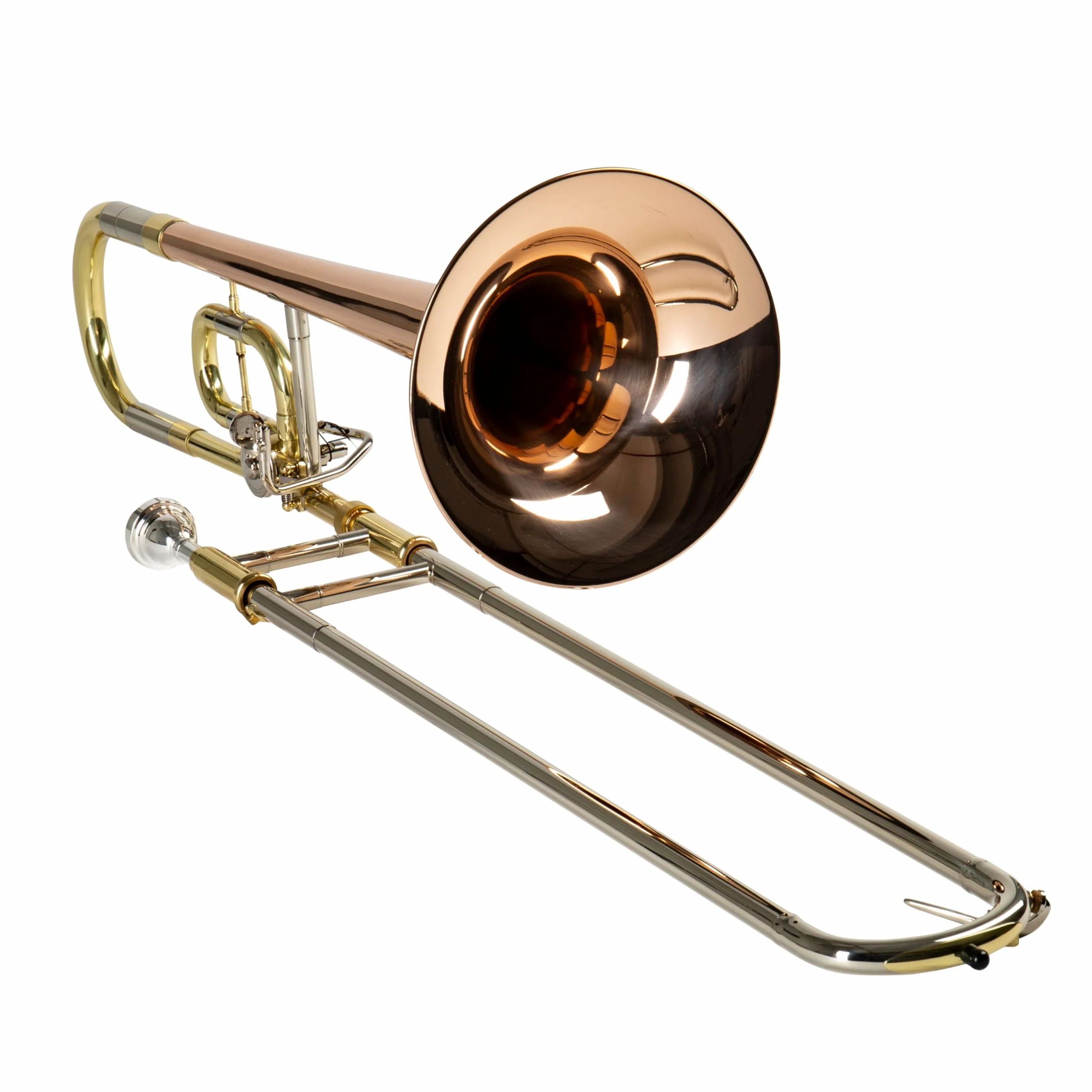 Monzani MZSL-703L II B/C-Posaune, Kupfer Schallstück, Klarlack Lackiert, Mundstück und Hardcase, Optimierter Bohrungsverlauf, Leichte Ansprache, Warmer und Ausgewogener Klang