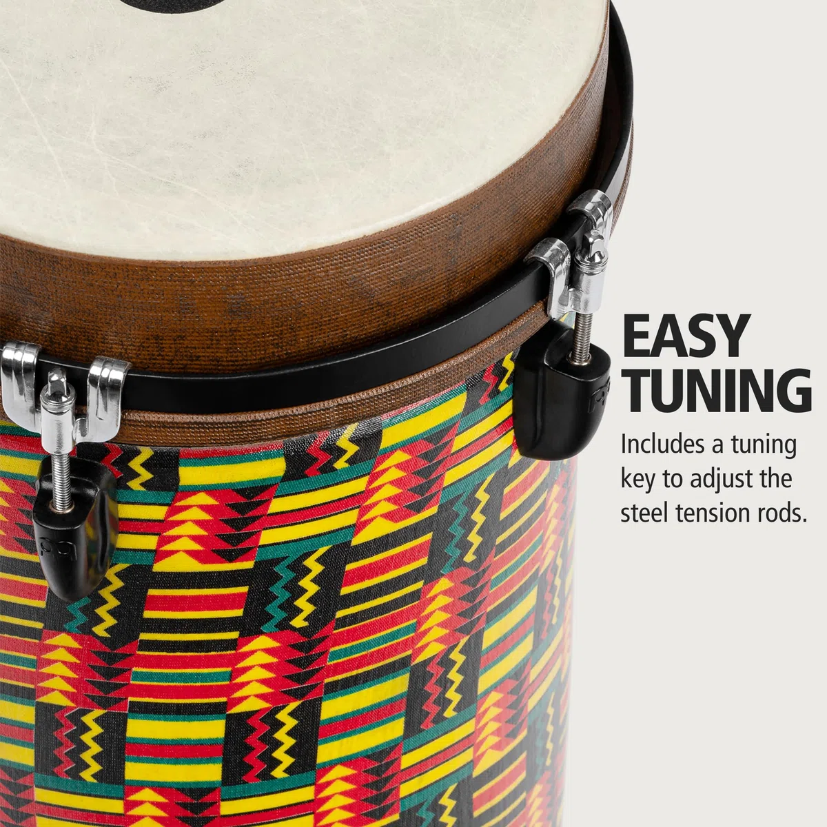 Meinl Percussion Community Series Conga - Kleine Handtrommel - Mit Kunststofffell - Durchmesser 10 Zoll - Kunststoff, Mehrfarbig (TU10SI)