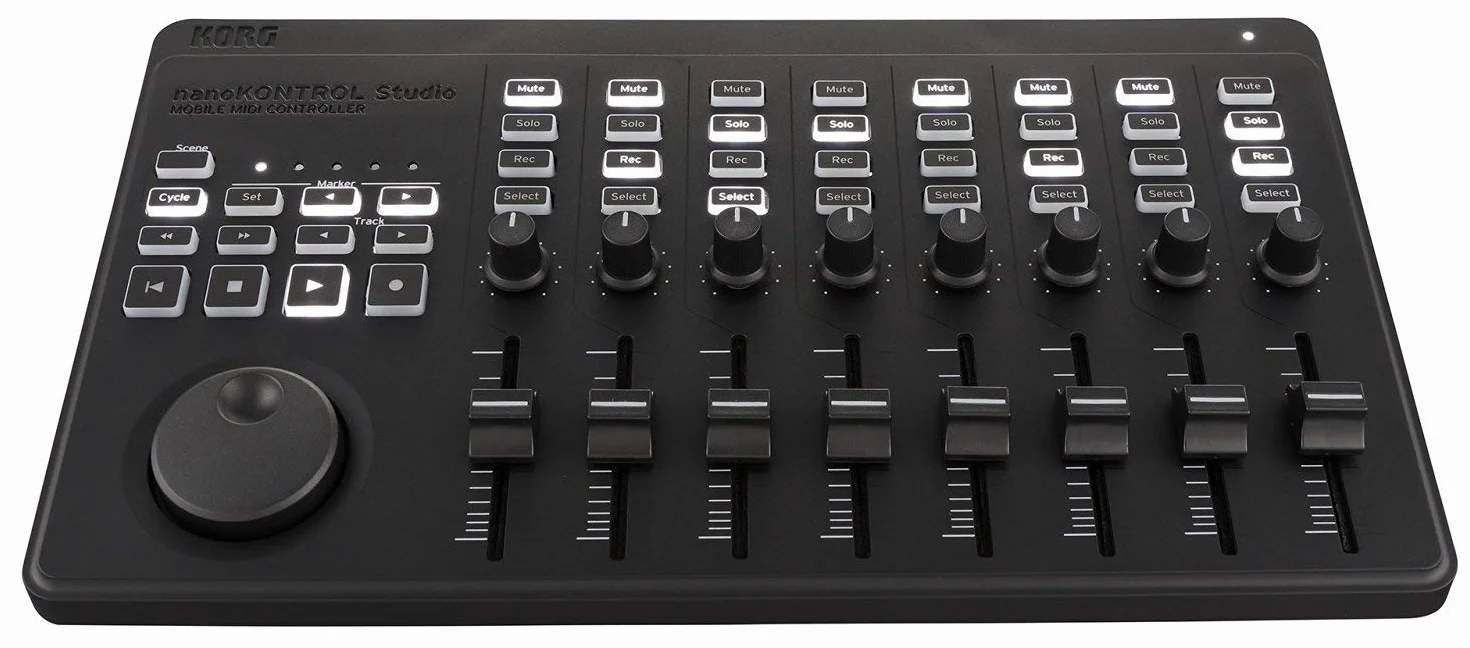 Korg - nanoKONTROL - USB- und Bluetooth-Studio-MIDI-Controller für Mobilgeräte