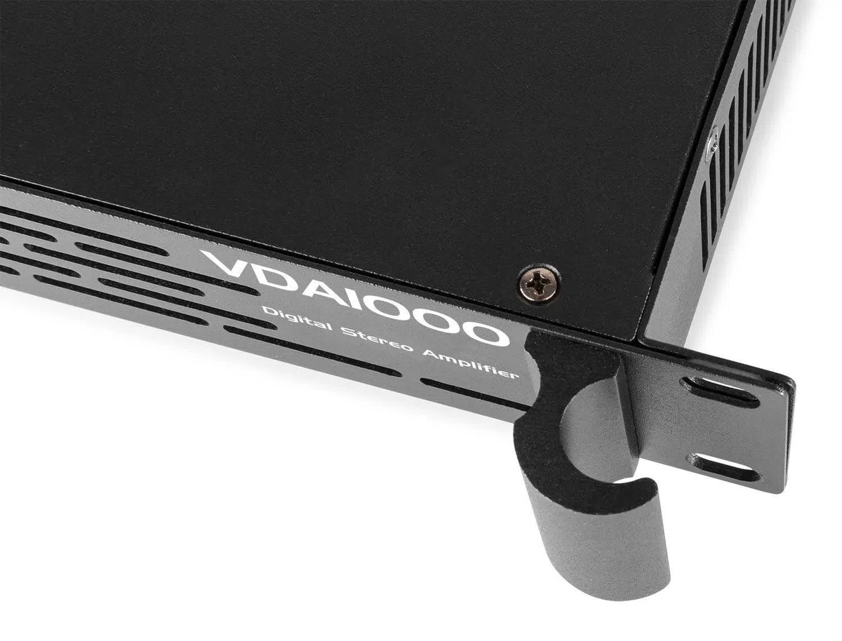 Vonyx VDA1000 PA Verstärker Endstufe 1000 Watt, mit 3-Band-Equalizer, 2 Kanal DMX Kombi Input, Speak-On Output, ideal für DJ Boxen, Clubs, Bars und Gastronomie, Schwarz