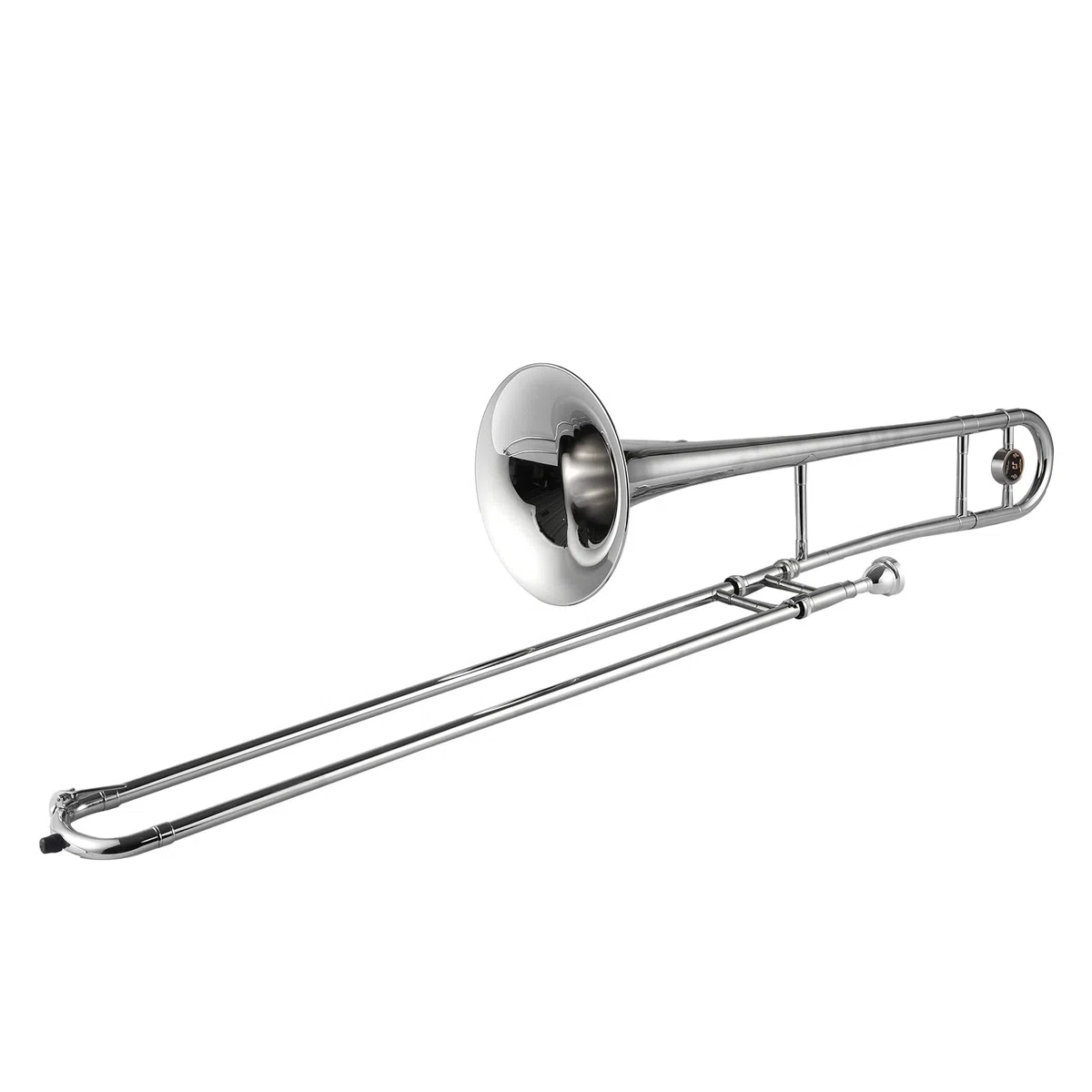 Btuty Alto Posaune Messing Gold Lack Bb Ton B flach Blasinstrument mit Kupfernickel Mundstück Cleaning Stick Etui