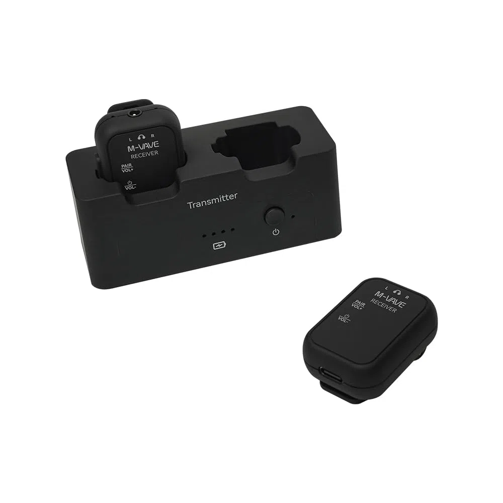 M-Vave WP-12 – Kabelloses In-Ear-Monitorsystem – 2,4 GHz, 24 Bit/48 kHz Audioübertragung, 30 m Reichweite, Lange Akkulaufzeit, mehrere Modi