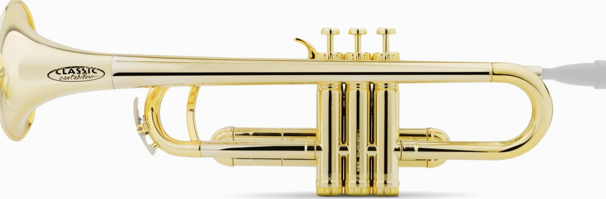 Classic Cantabile MardiBrass ABS Kunststoff Trompete - Perinet-Ventile - 510g leicht - Bohrung: 11,6 mm - inkl. Mundstück und Gigbag - gold