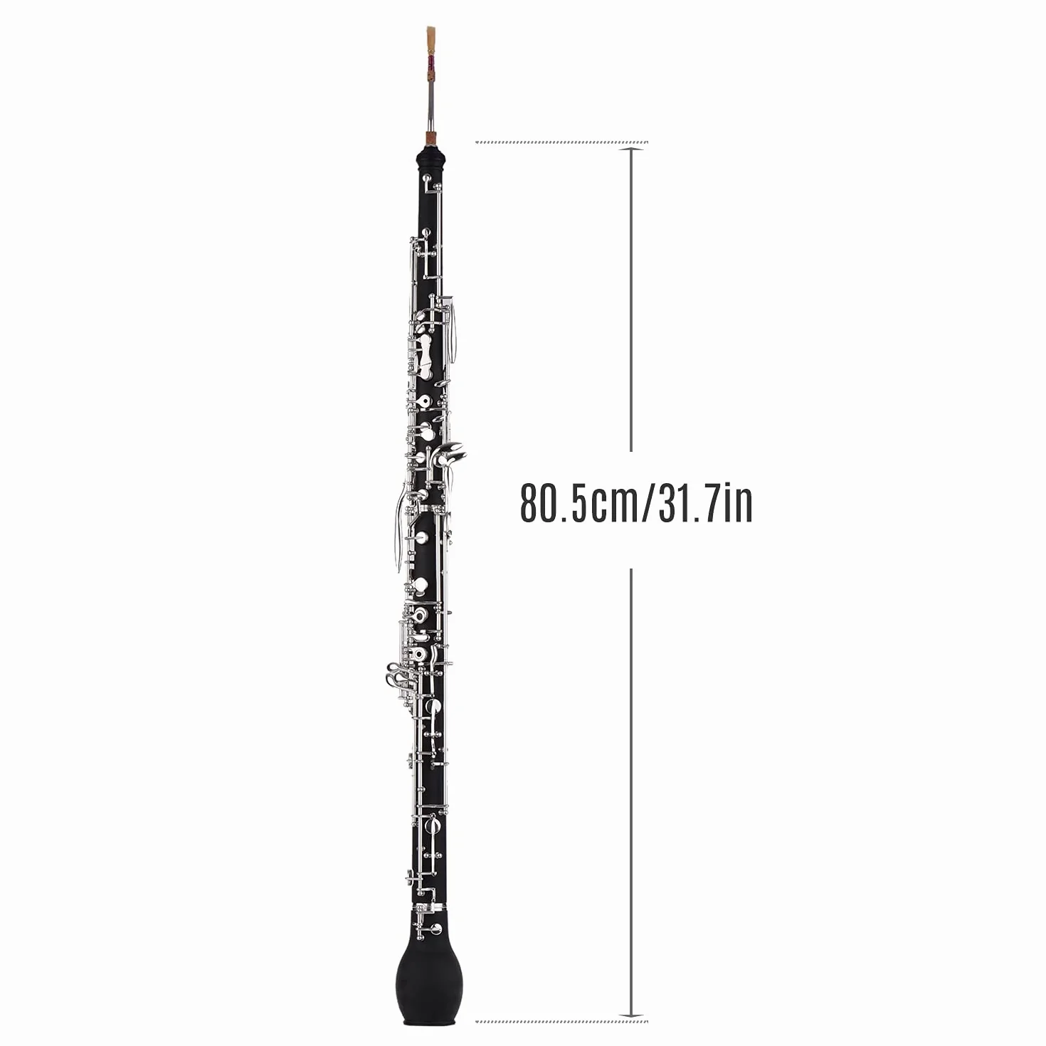 Englischhorn Alt-Oboe F-Tonart Kunstholz versilberte Tasten Holzblasinstrument mit Rohrblatt