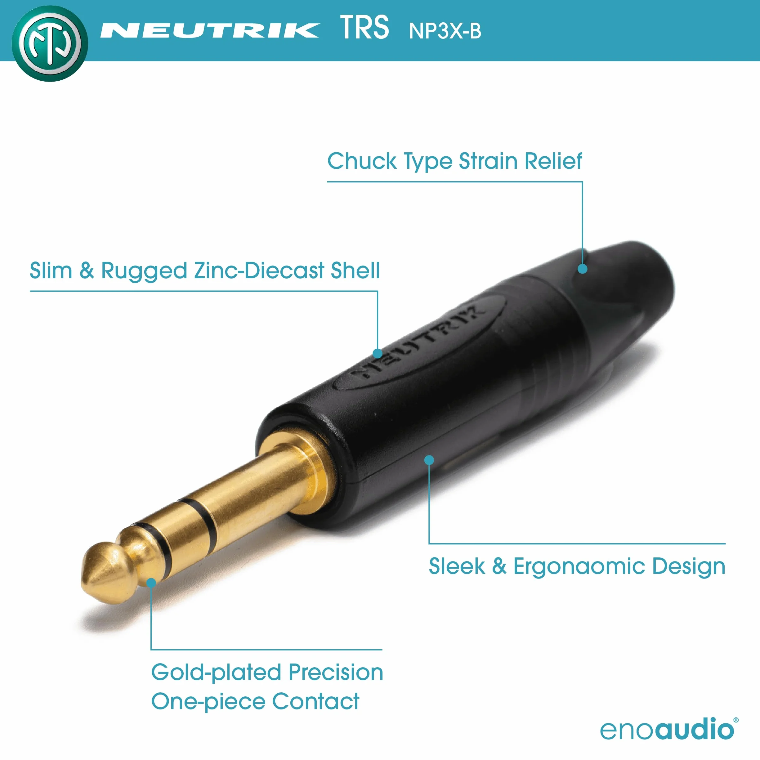 enoaudio Mogami 2932 8 Multicore Analog Kabel | Neutrik Gold XLR male - Neutrik 6,3mm TRS klinke | HiFi, 1,0 m