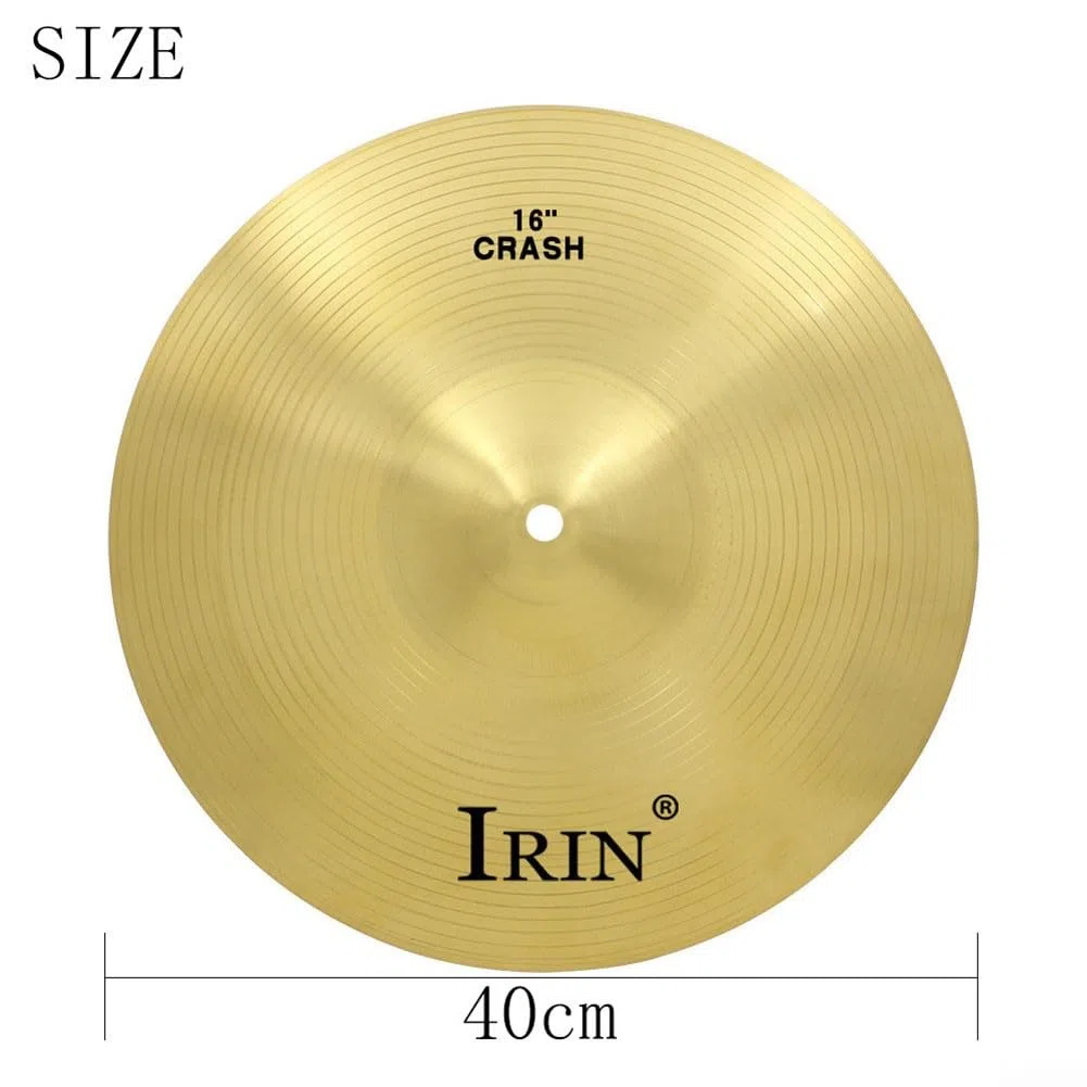 Drum Becken Pack,Drum Brass Becken Percussion Splash Crash Hi-Hat Becken für Schlagzeug Set Traditionelles Finish Messing, 2450927453