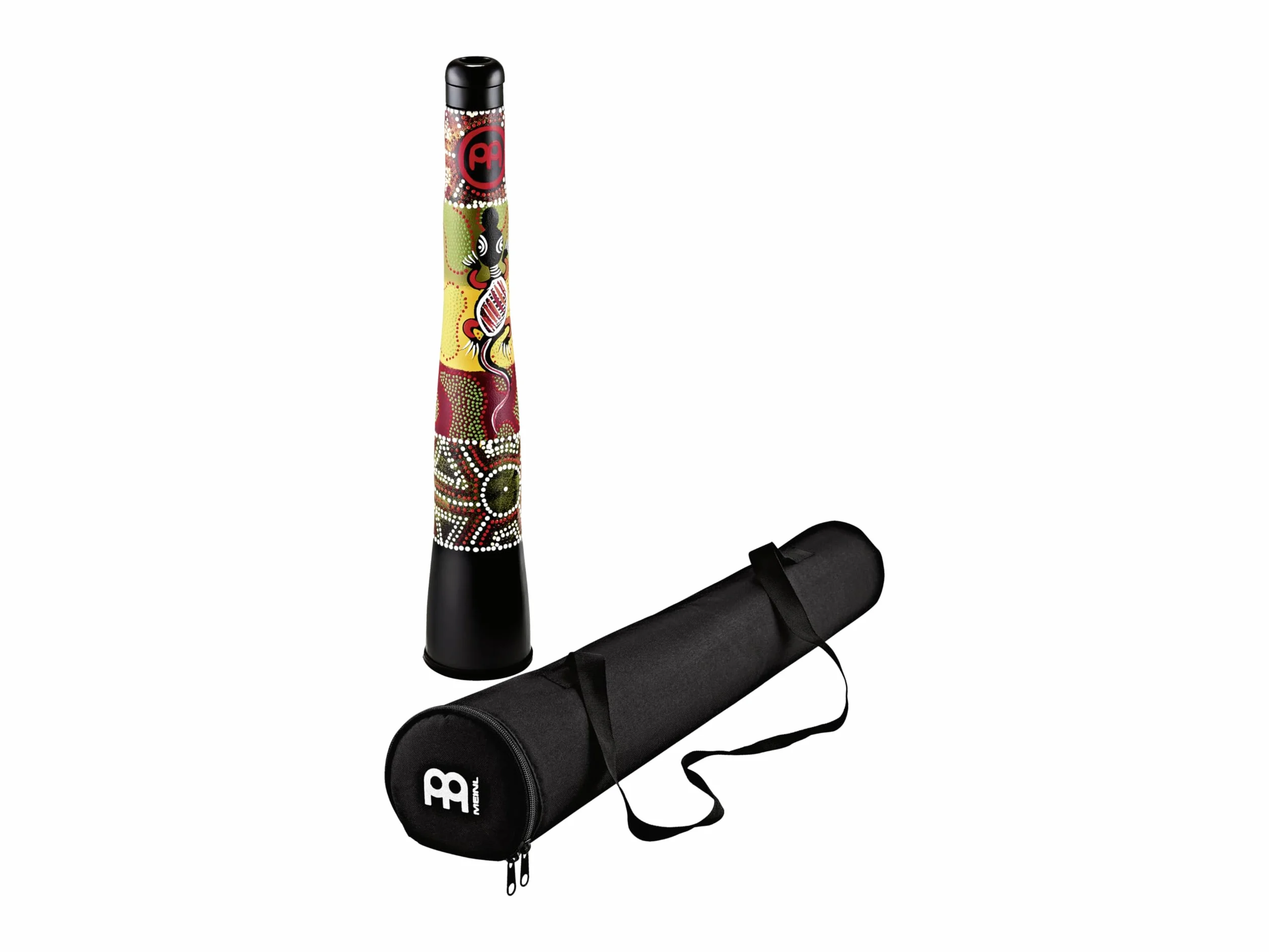 Meinl Percussion Slide Travel Didgeridoo - Größenverstellbares Reise Didgeridoo - D Stimmung - Inkl. Tasche - Kunststoff, Mehrfarbig (TSDDG2-BK)