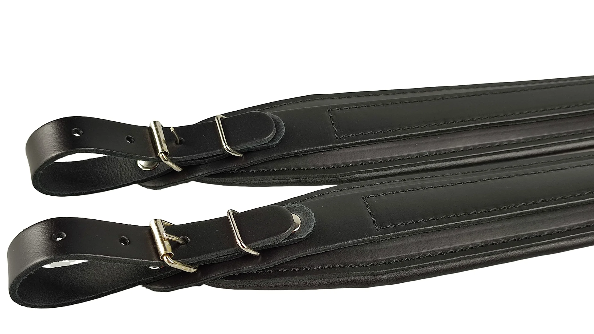 Belti Akkordeon Gurt Leder Hochwertige 6cm Schulterriemen max bis 120 Bass