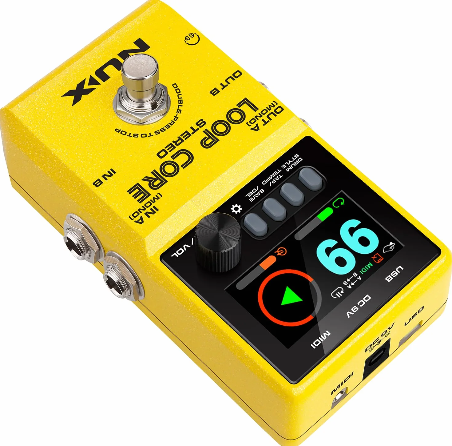 NU-X | Loop Core Stereo Pedal mit HD LCD Farbdisplay