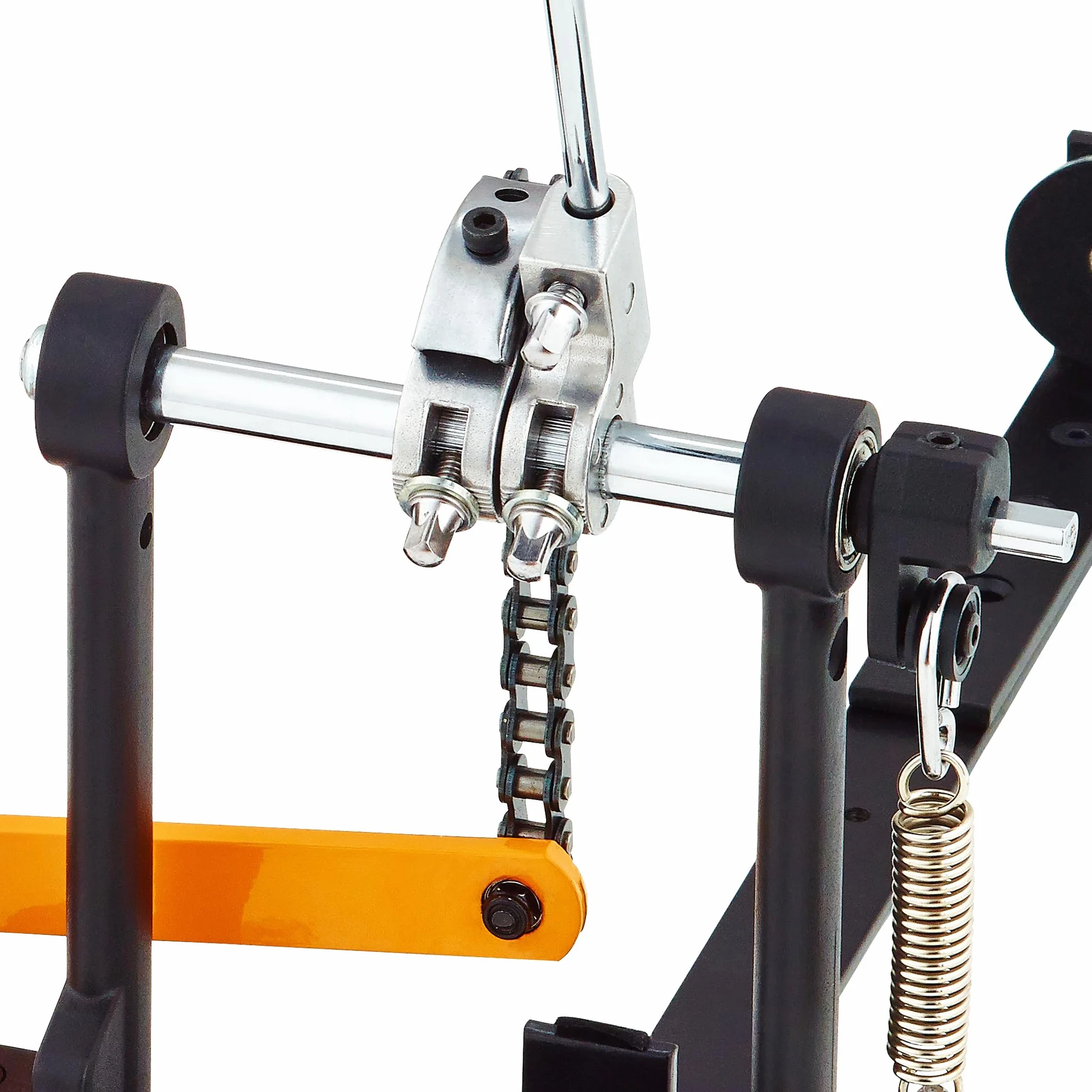 Ortega Guitars Cajon Pedal Rechts - Percussion Series - Metall Pedal mit Schaumstoffschlägel für Trommelkiste - Inklusive Tasche und Drum Key (OCJP-GB)