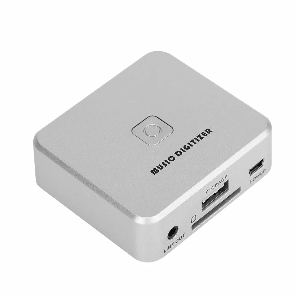 Tangxi MP3-Musik-Digitalisierer CD-Recorder, 3,5 mm Audio & Cinch L R MP3-Recorder-Konverter, 128 Kbps Bitrate Musik-Audio-Aufnahmegerät mit Fernbedienung (unterstützt U-Disk/SD-Karte)