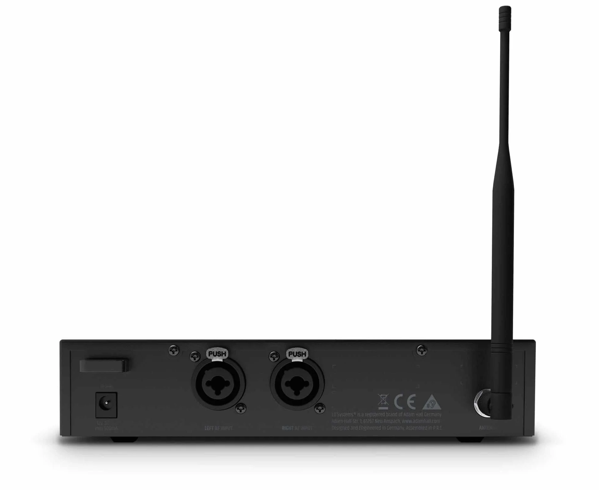 LD Systems U308 IEM - In-Ear Monitoring-System mit Sender und Bodypack, 863-865 MHz + 823-832 MHz, schwarz