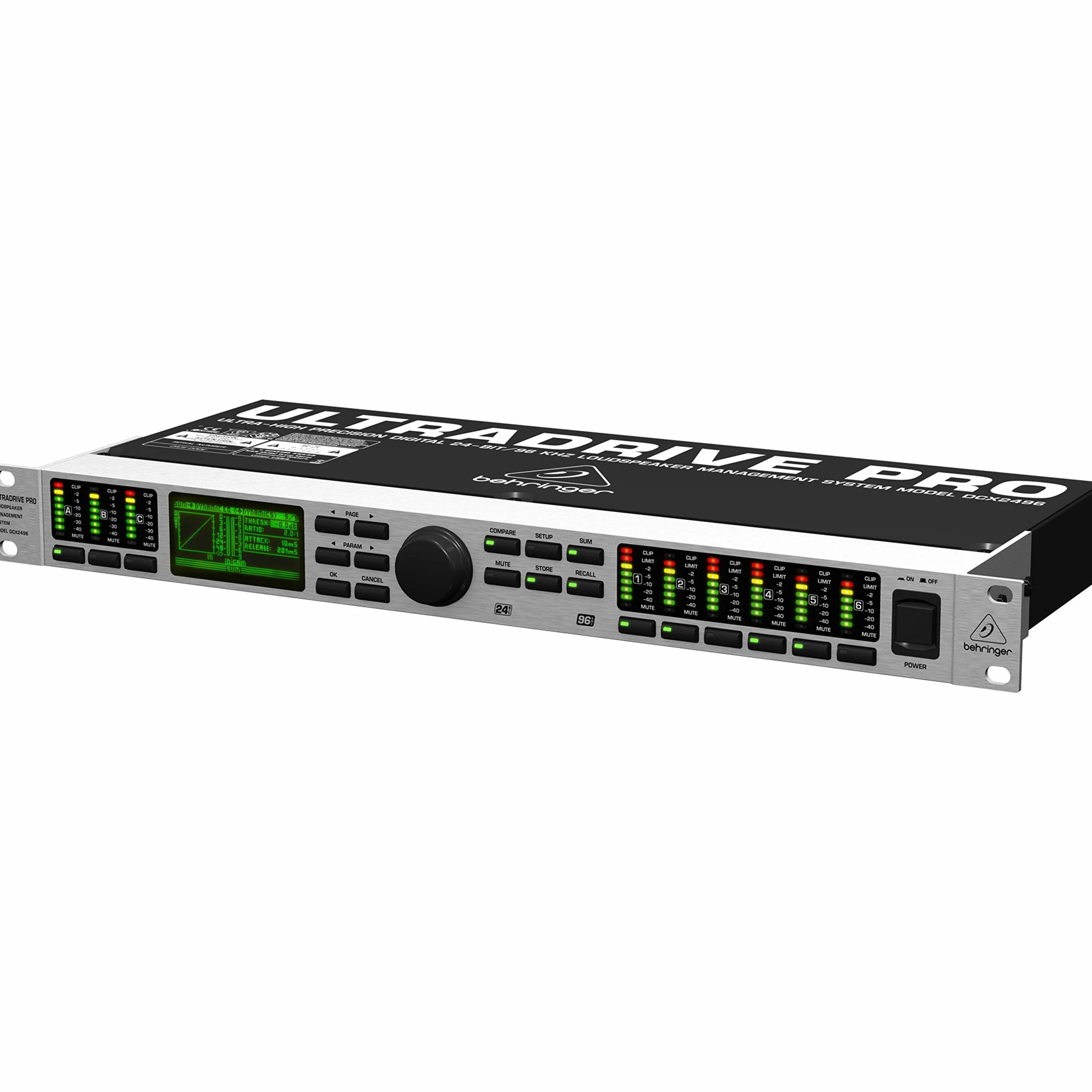 Behringer ULTRADRIVE DCX2496LE Ultrahochpräzises digitales 24-Bit/96-kHz-Lautsprecher-Managementsystem