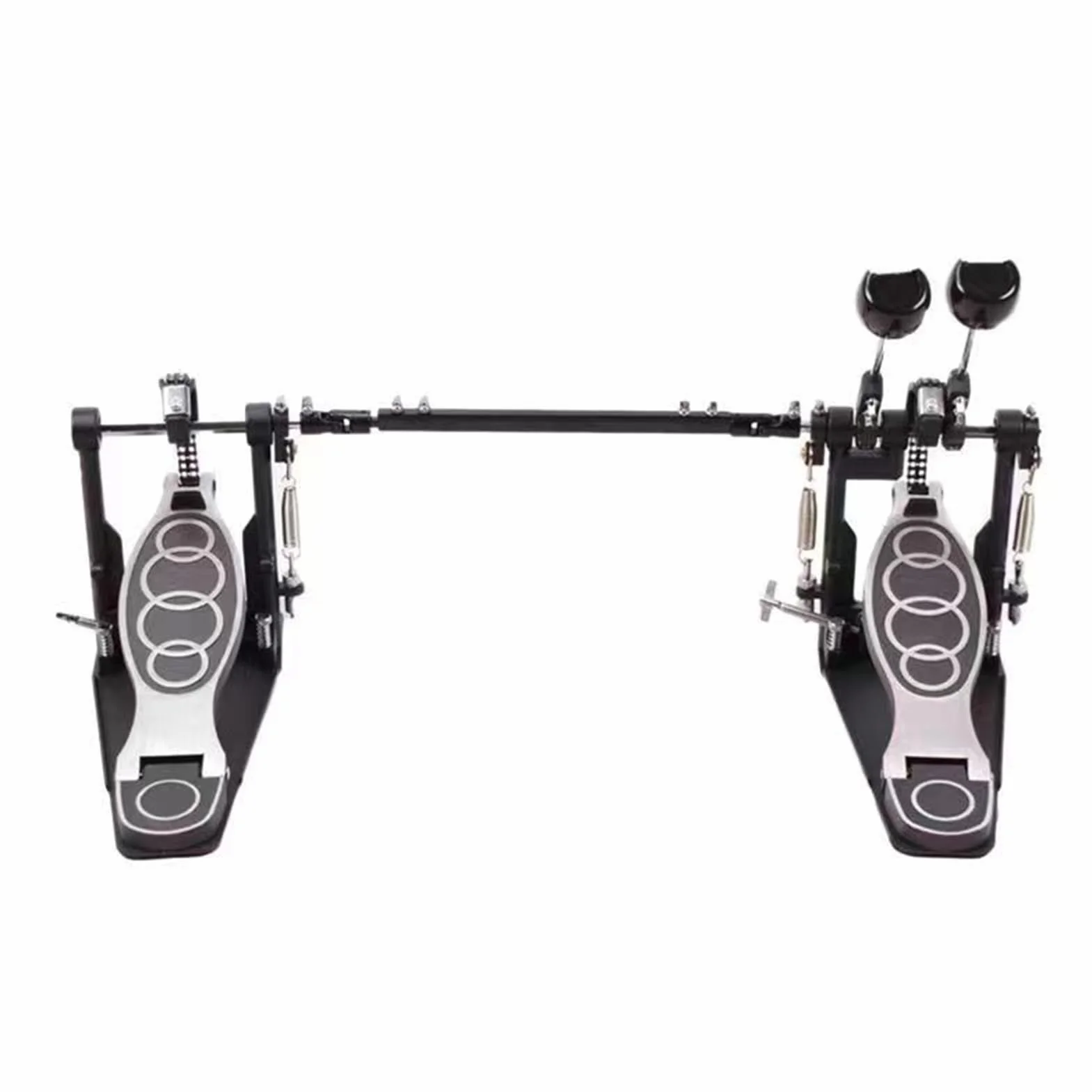 Fußmaschine Pro, Doppelpedal Drum Pedal, Bass Kick Drum Pedal, Fußmaschine Chain Kick Drum Pedal 2 Pedale Schlagzeug Zubehör für Drumsets