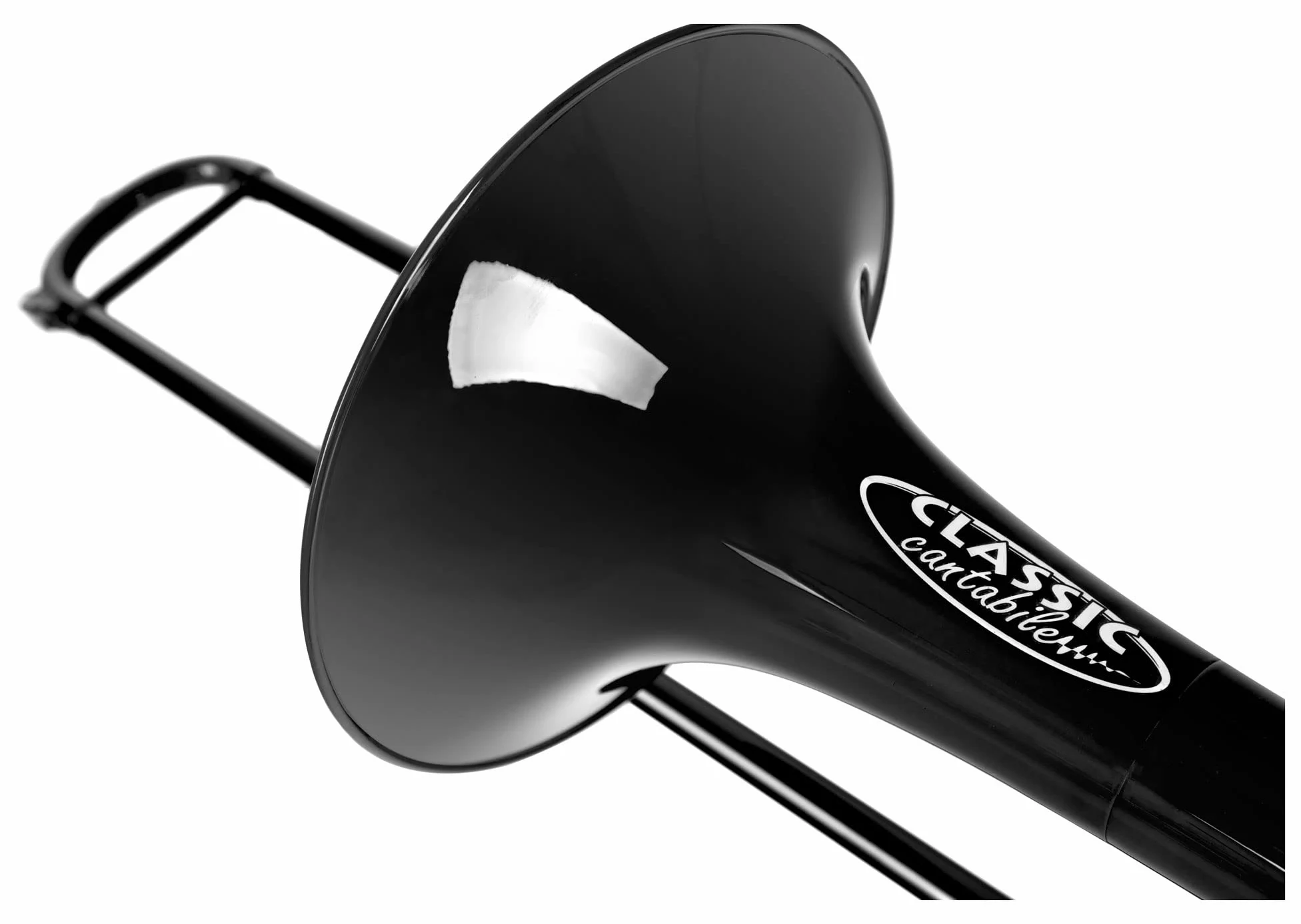 Classic Cantabile MardiBrass ABS Kunststoff Quart-Posaune - Bb/F-Stimmung - Fiberglas-Zug - 850g leicht - Bohrung: 13,9 mm - inkl. Mundstück und Gigbag - schwarz