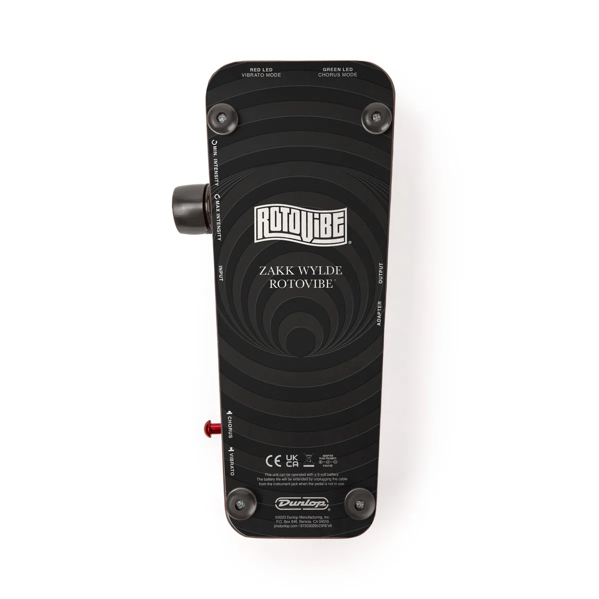 DUNLOP Wylde Audio Rotovibe Chorus/Vibrato, Chorus/Vibrato-Pedal, mit Slider, Intensitäts-, Geschwindigkeits- und Effektregler Rotierender Lautsprecher MDU WA357
