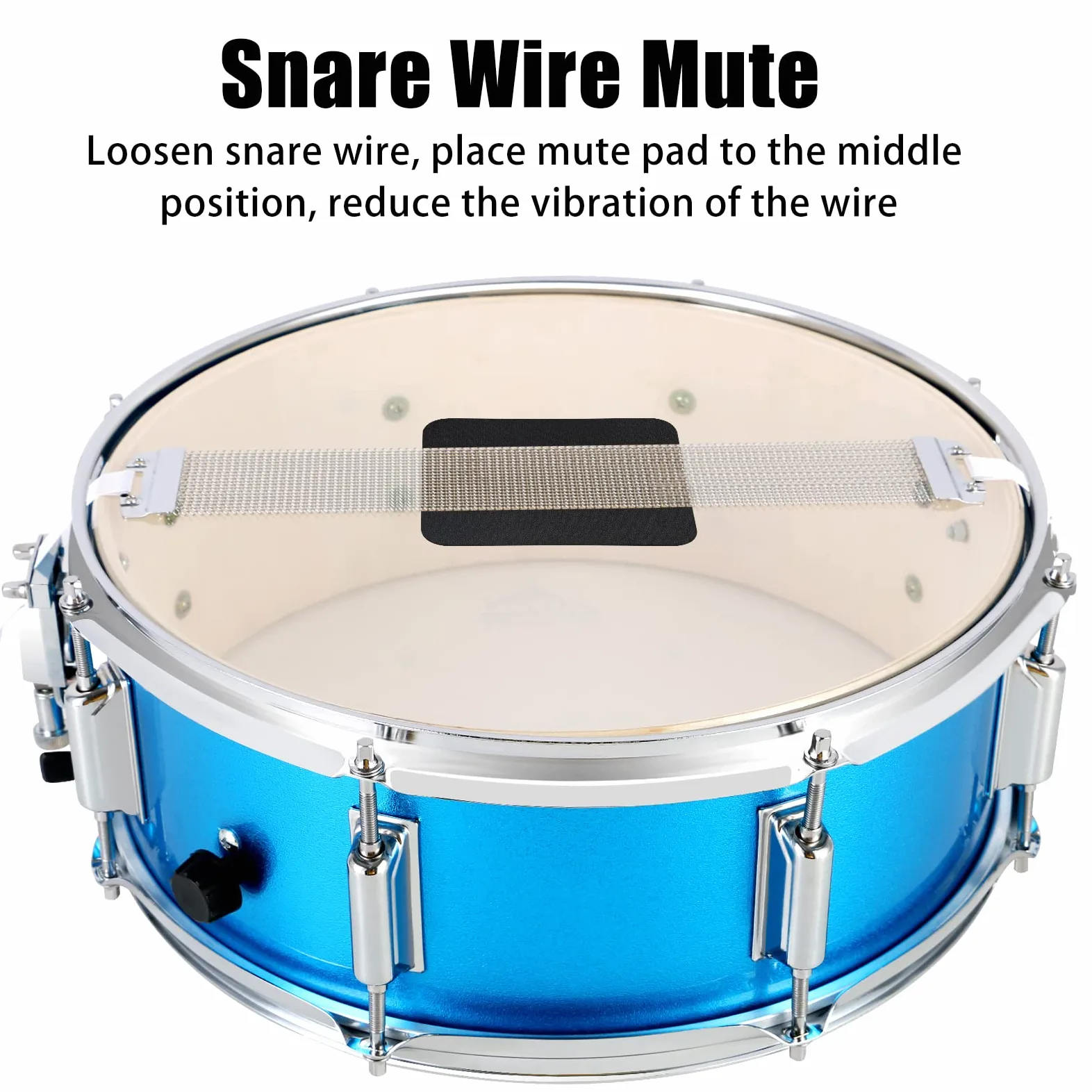EASTROCK Drum Mute Pads Set 10 Stück mit Beckenpolster + Hi Hats Set Pad, Schaumstoff Drum Schalldämpfer Pads, passend für 25,4 cm, 30,5 cm, 35,6 cm, 40,6 cm (Drum Mute Pad)