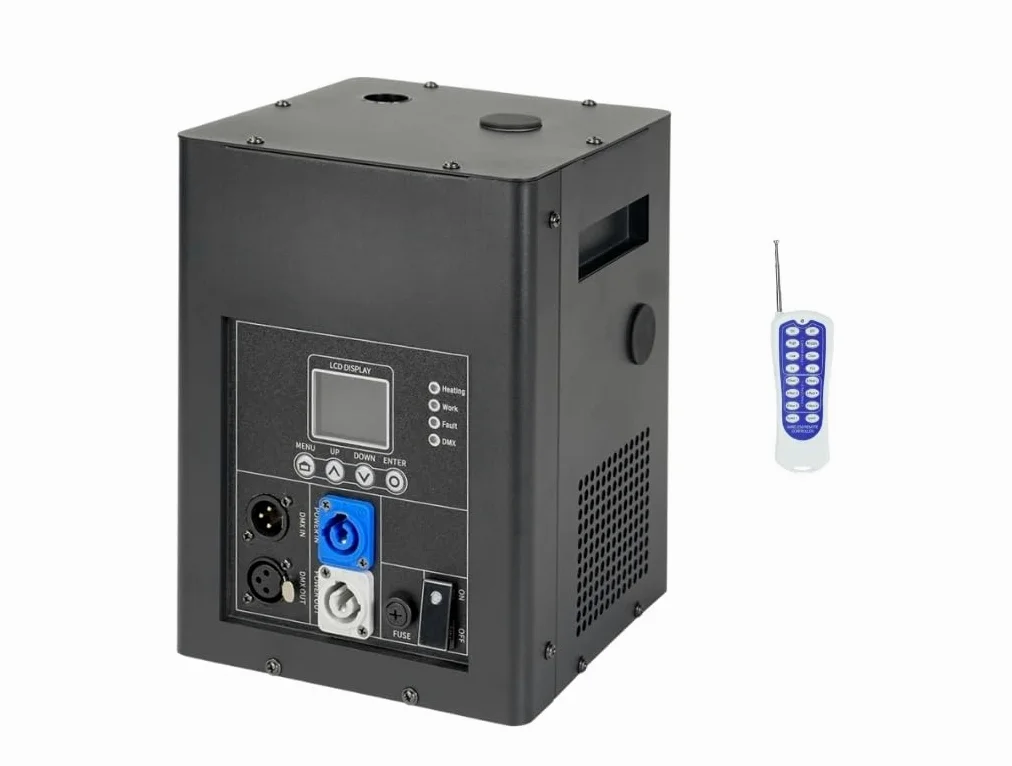 750W Kaltfunkenmaschine | Spezialeffektmaschine | Pyrotechnik Feuerwerk mit kabelloser DMX Fernbedienung und 2 Stück LCD Display