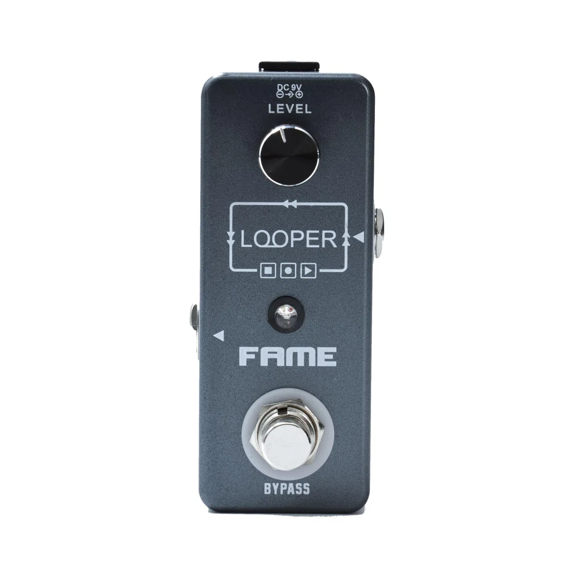 Fame Looper Effektgerät für Gitarren, Kompakter Loop Recorder, 10 Minuten Aufnahmezeit, Unbegrenzte Overdubs, Fußtaster-Bedienung, Top-Qualität, Ideal für Songwriting und Übungen