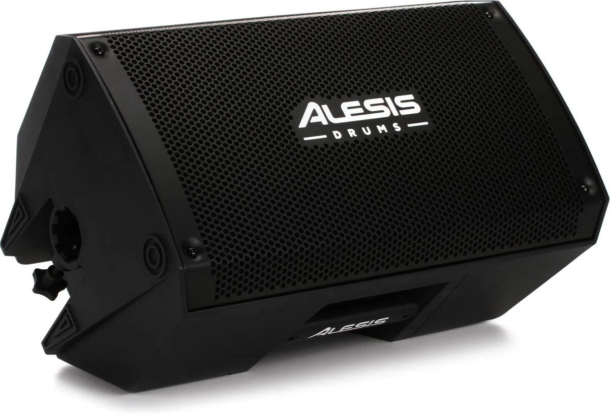 Alesis Strike Amp 8-2000-Watt tragbarer Lautsprecher und Verstärker für elektronische Drum Kits mit 8-Zoll Woofer, Contour-EQ und Ground Lift Schalter