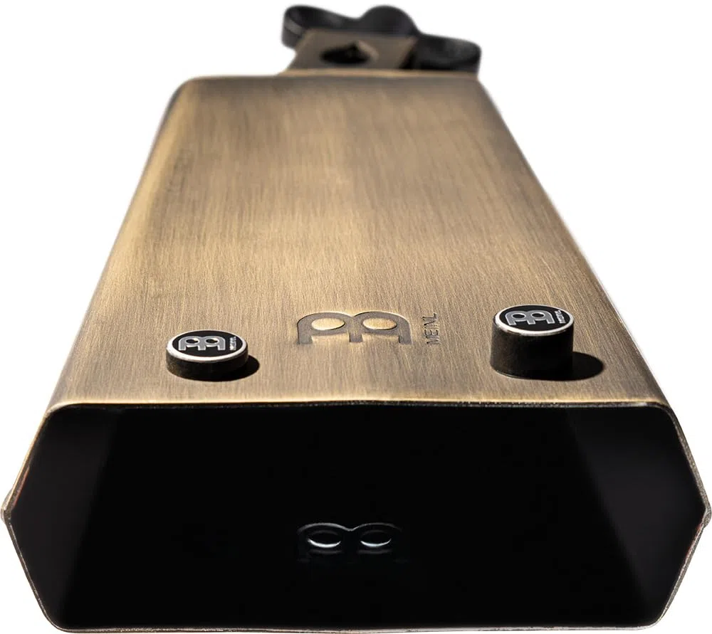 Meinl Percussion Mike Johnston Cowbell - Großes Aufschlagidiophon - Länge 7,75 Zoll - Montierbar - Groove Bell - Stahl, Vintage Finish (MJ-GB)