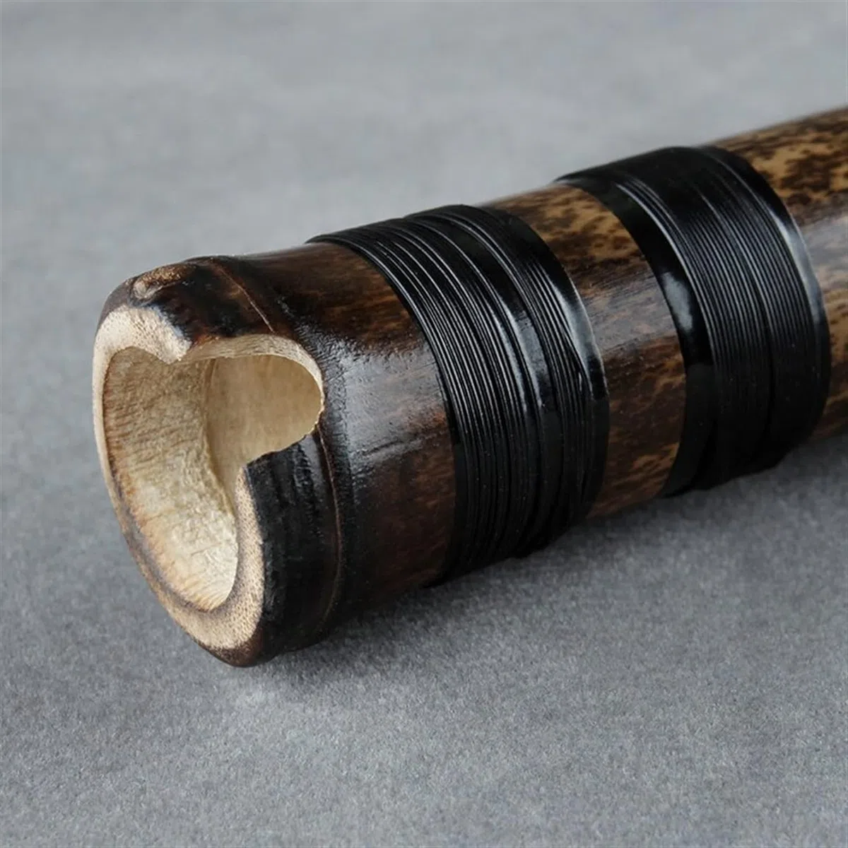 Shakuhachi 54 cm vertikale Flöte D-Key Shakuhachi 5 Löcher Bambusflöte Holzblasinstrument Bambusflöte für Anfänger