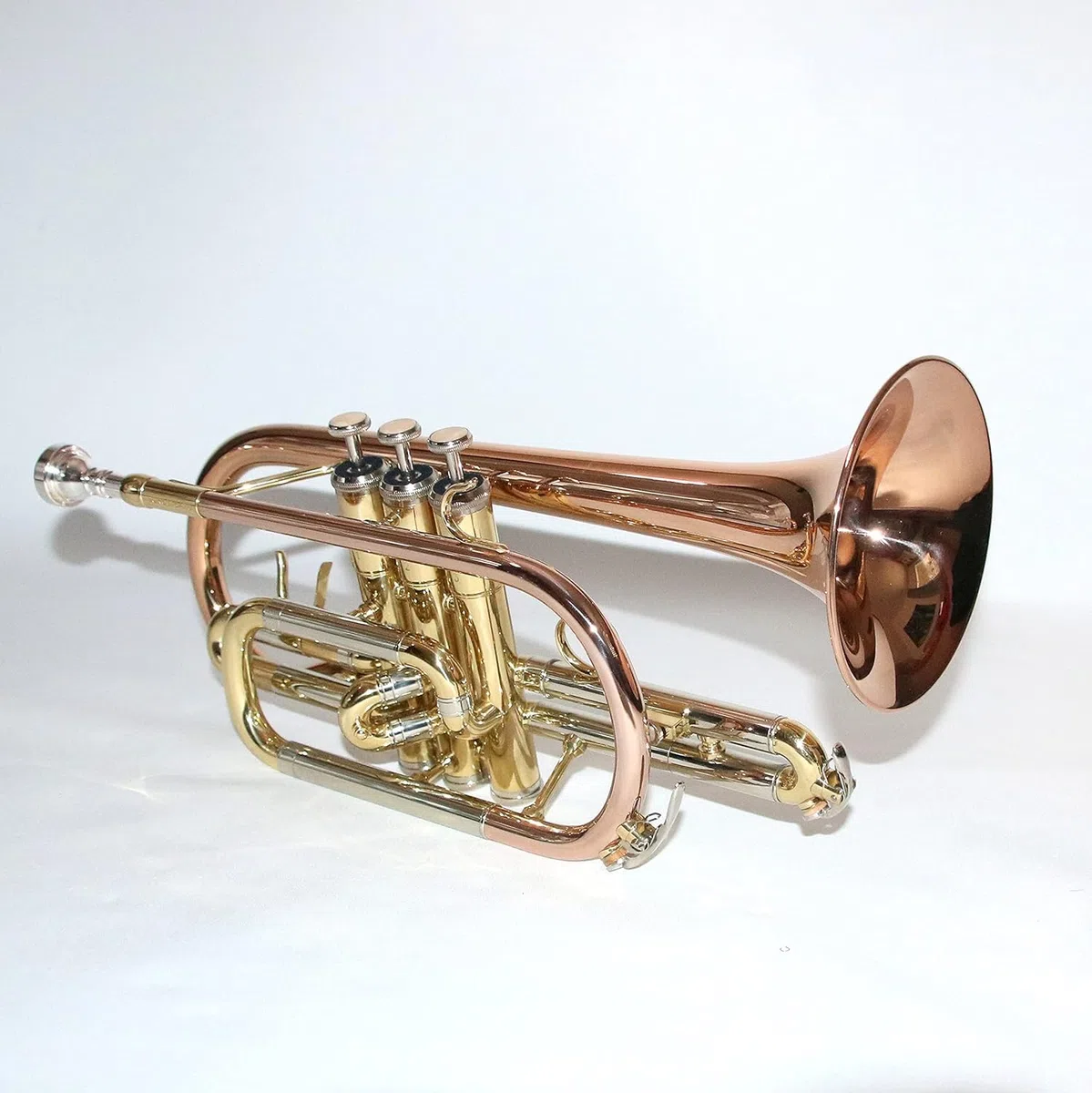 Soundman ECR-501R Kornett in Goldmessing - mit Mundstück und Koffer