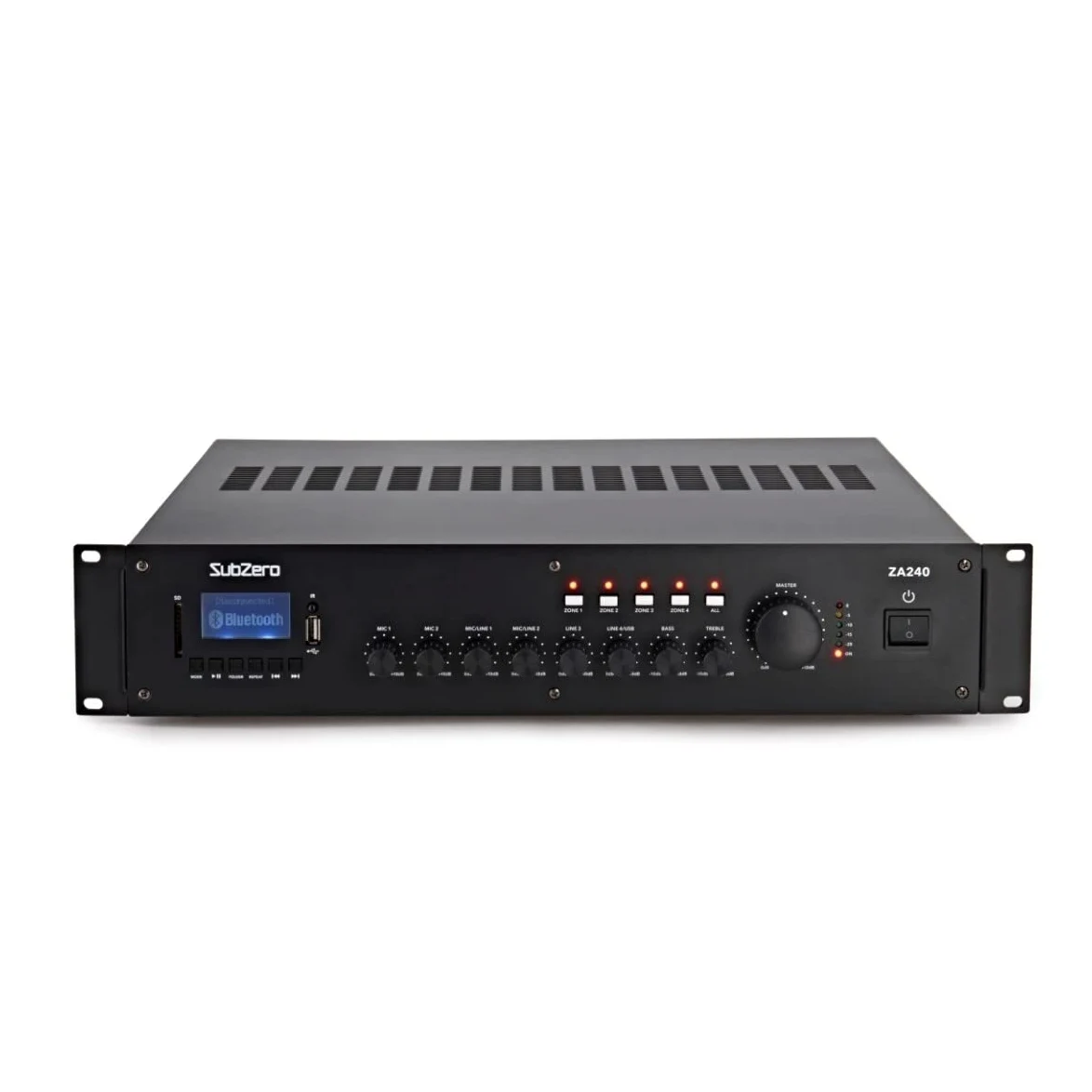 SubZero 240W Mehrzonen-Line-Verstärker mit Bluetooth 100V
