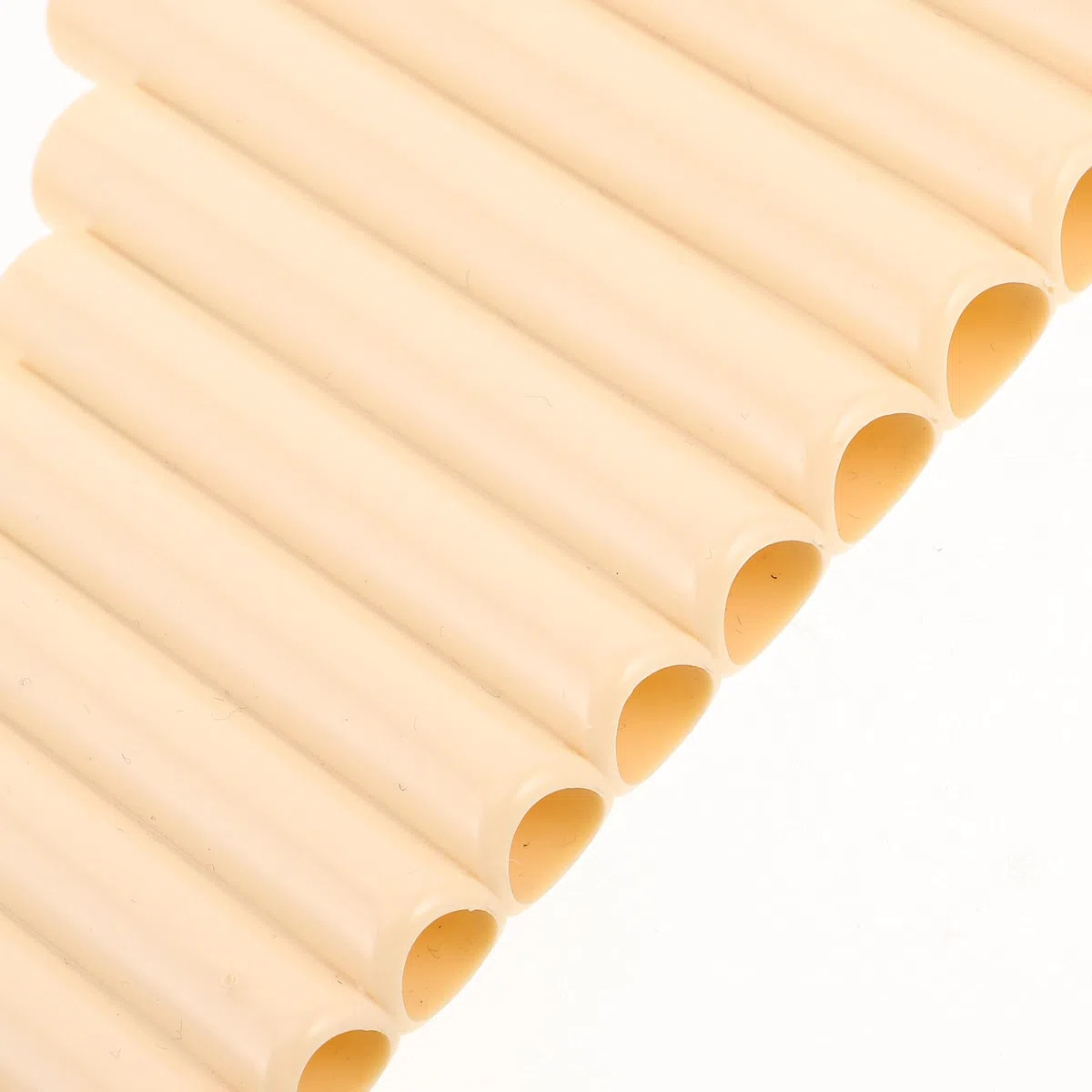 Traditionelle Panflöte in Beige in G-dur mit 22 Pfeifen aus Kunststoff Vielseitig für Anfänger und Profis Geeignet für Bühnenauftritte und Volksmusik