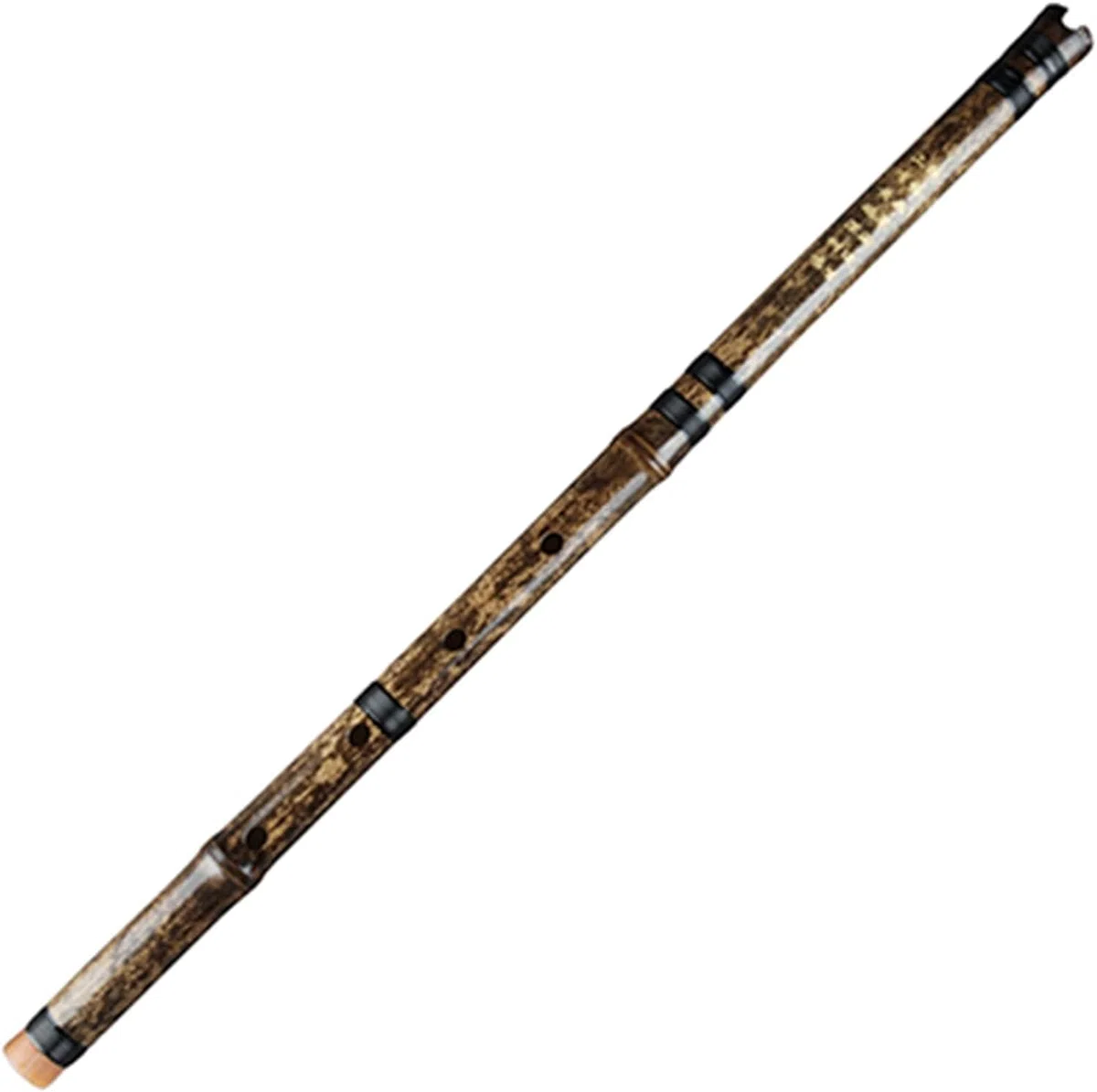 Shakuhachi 54 cm vertikale Flöte D-Key Shakuhachi 5 Löcher Bambusflöte Holzblasinstrument Bambusflöte für Anfänger