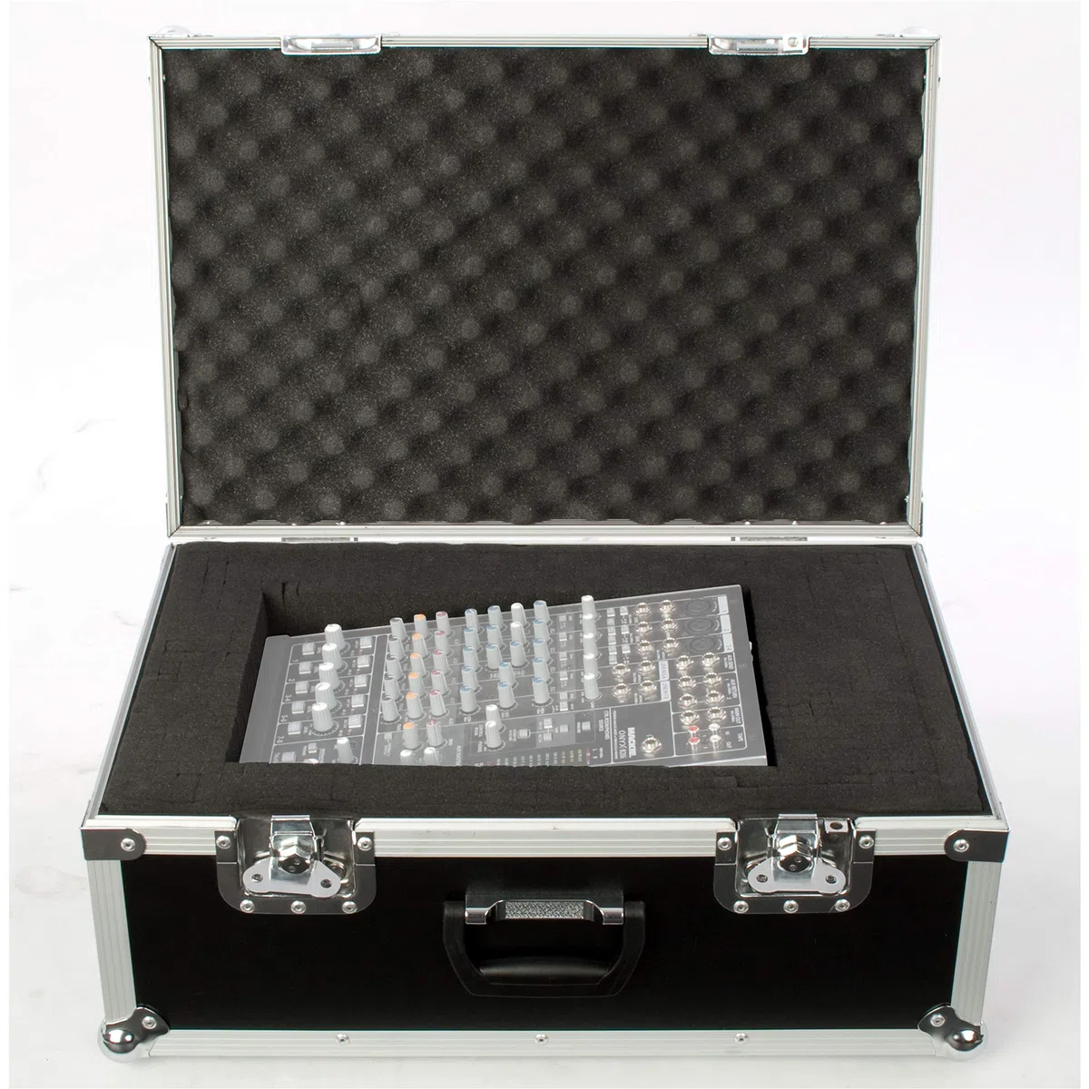 MUSIC STORE Universal Foam Case II - Robustes Wasserabweisendes Holzcase - Individuell Anpassbare Hartschaumeinlagen - Butterflyverschlüsse - Ideal für Controller, Mixer, Werkzeug - Außenmaße