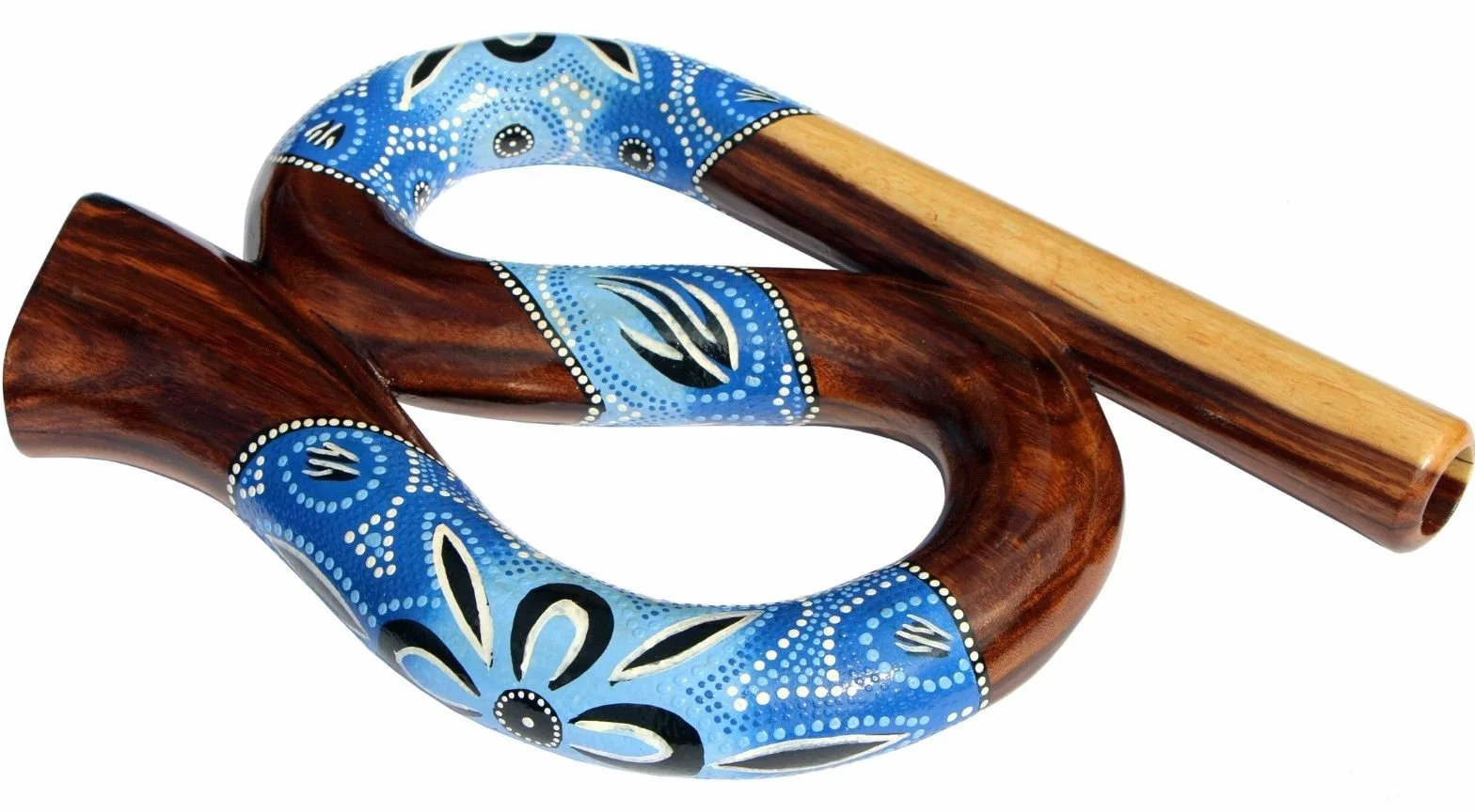 Rund Reise Didgeridoo Horn Travel Didge Did104 blau