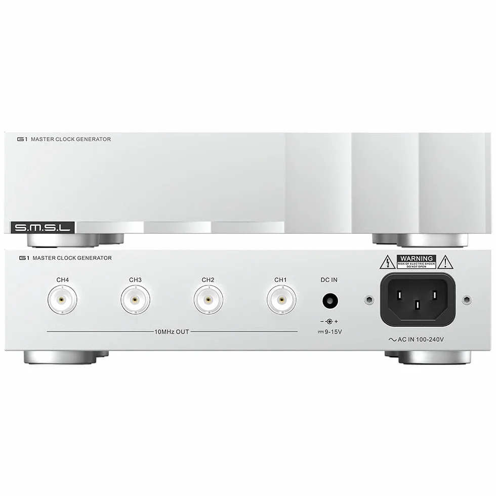 SMSL G1 HiFi Audio Externe Master Uhr, hochpräzises OCXO, Mehrk-Laufwerk + lineares Netzteil, verbessert die Klangqualität für CD-Player/Player/Decoder, kompatibel mit T2/D2R/P2/PL200T/D200/PA200