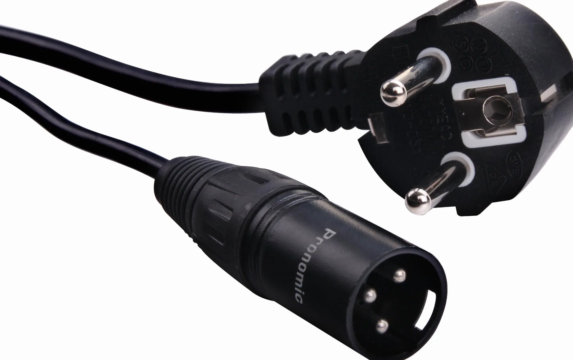Pronomic Stage EUPPD-10 Hybridkabel Schuko/Powercon kompatibel + DMX 3-polig, 10m (ideal zur Verkabelung von Lichteffekten & Bühnenbeleuchtung)