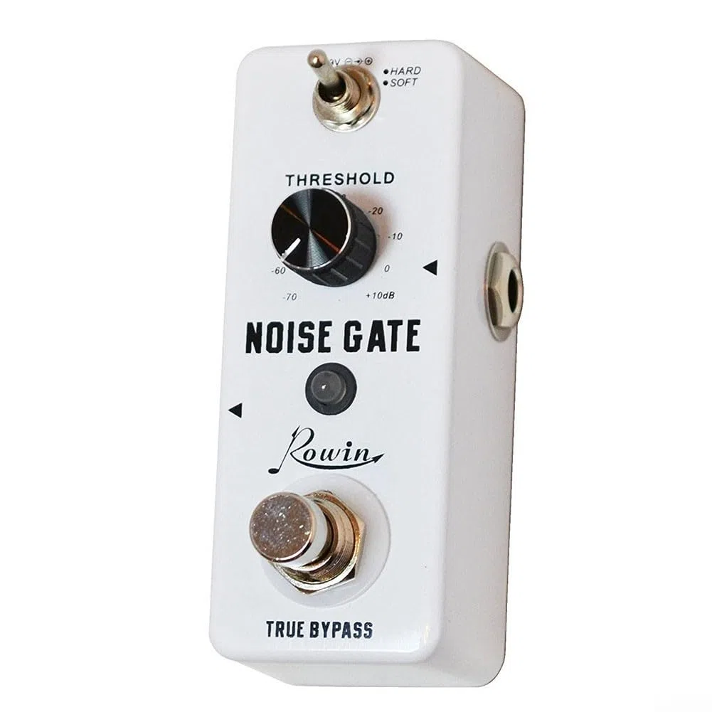 Rowin LEF319 Gitarren-Pedal mit 2 Modi zur effektiven Geräuschunterdrückung für E-Gitarren
