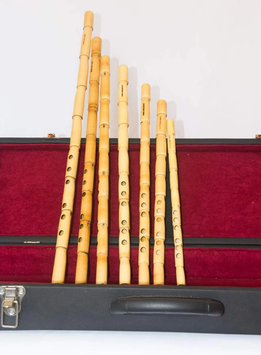 Professionelles arabisches Nay ney Komplettes Set mit 7 Flöten Ahmad Abd El Ghani + Hartschalenkoffer mit Hartschalenkoffer