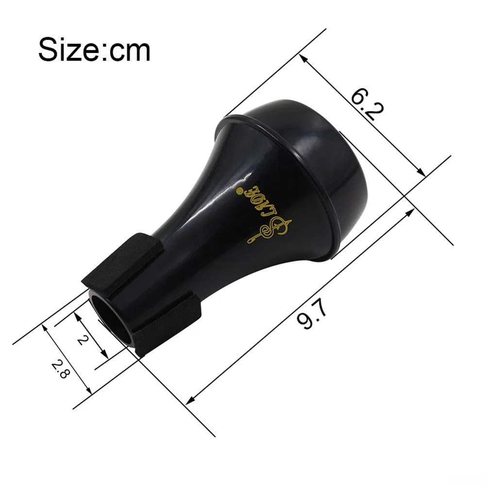 Trompetenschalldämpfer Schalldämpfer Trompetendämpfer Zubehörteil (Black )