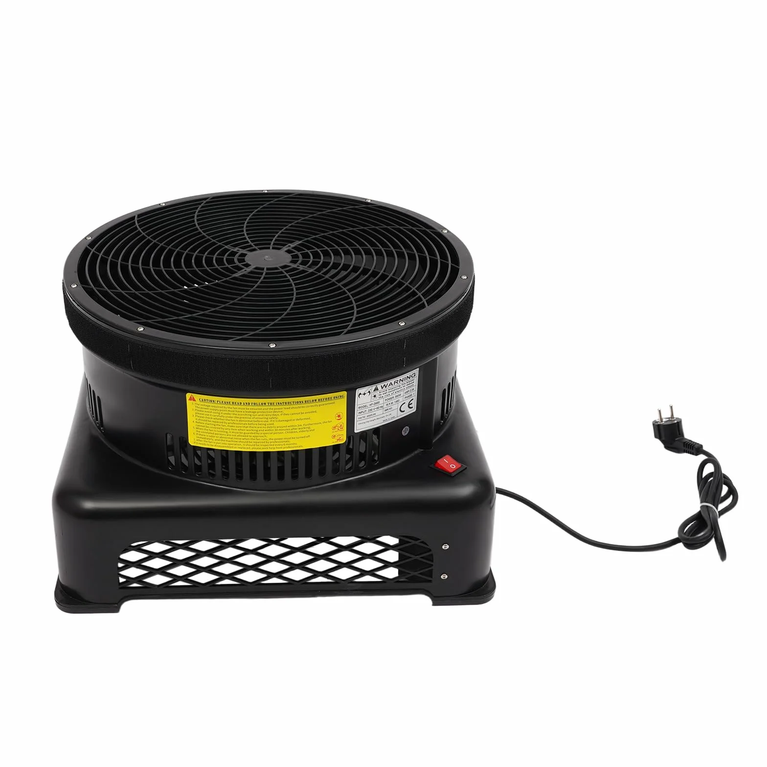 Aufblasbarer Schlauchmann Set mit 550W Gebläse, 2,1 m Klappbare Fliegenpuppentänzerin, Lustiger, VerrüCkter Winker Wackelnder Werbeschlauch (Blau, Schwarz)