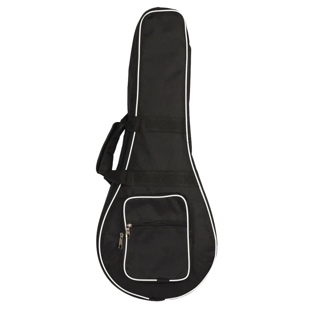 Supvox Mandolinentasche Gepolstert Mit Innentasche Aufbewahrungskoffer Für Mandoline Leichte Schwarze Stofftasche Mit Schloss Für Musiker