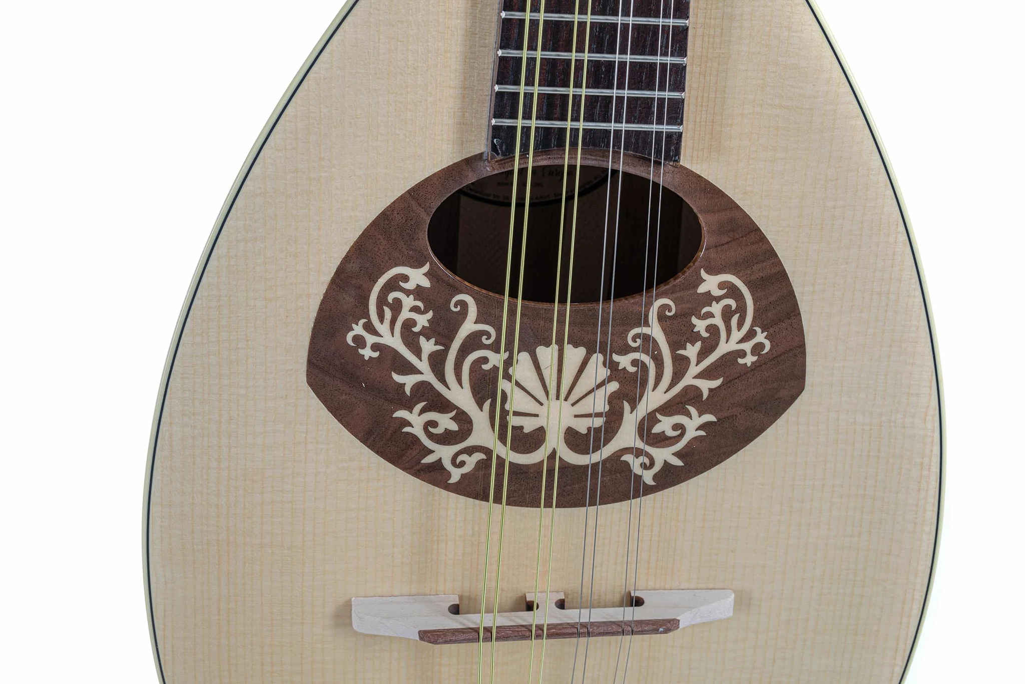 GEWA Mandoline Pro Arte Model 1 - Flachmandoline - Portugiesische Form - Massive Fichtendecke - Boden/Zarge massiver Ahorn - Hochglanz - Made in Europe
