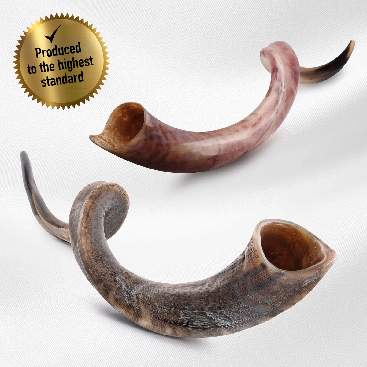 Halb-polierte Oberfläche Jemenitischen Kudu Horn Shofar